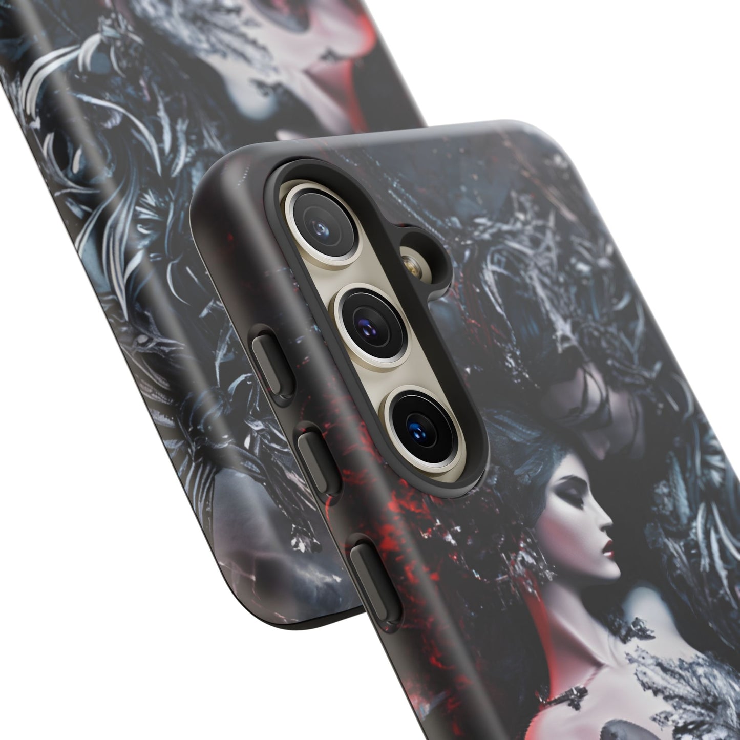 Gothic Couple Phone Case - Victorian Goth Valentine's Day Phone Cases for iPhone 16 15 14 13 12 11, Samsung Galaxy & Google Pixel