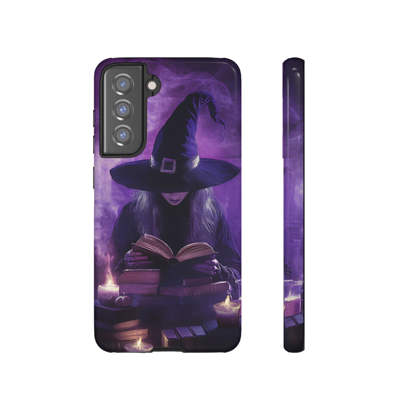 Witch Reading Book Phone Case - Witchy  Halloween Phone Cases for iPhone 16 15 14 13 12 11, Samsung Galaxy & Google Pixel