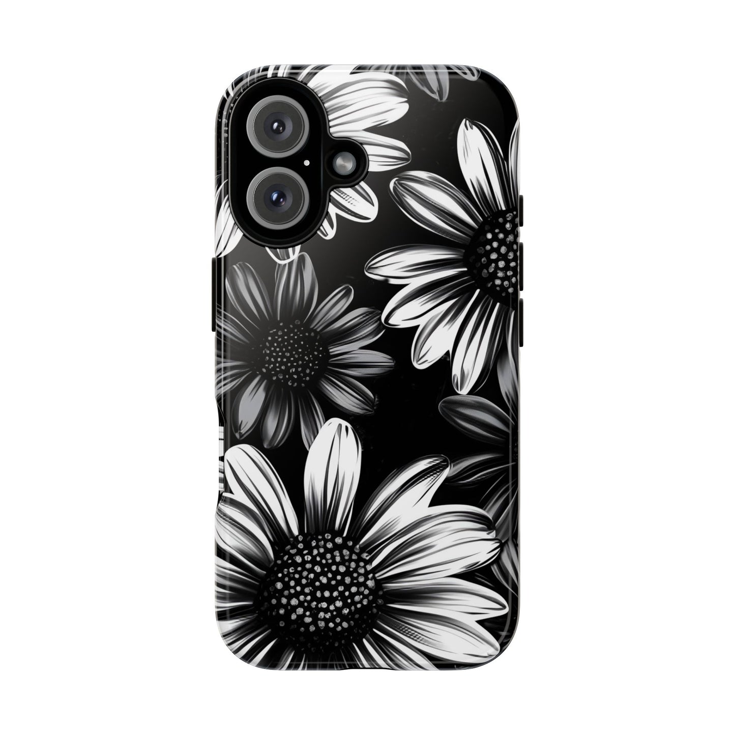 Daisy Phone Case - Dark Gothic Flower Phone Cases for iPhone 16 15 14 13 12 11, Samsung Galaxy & Google Pixel