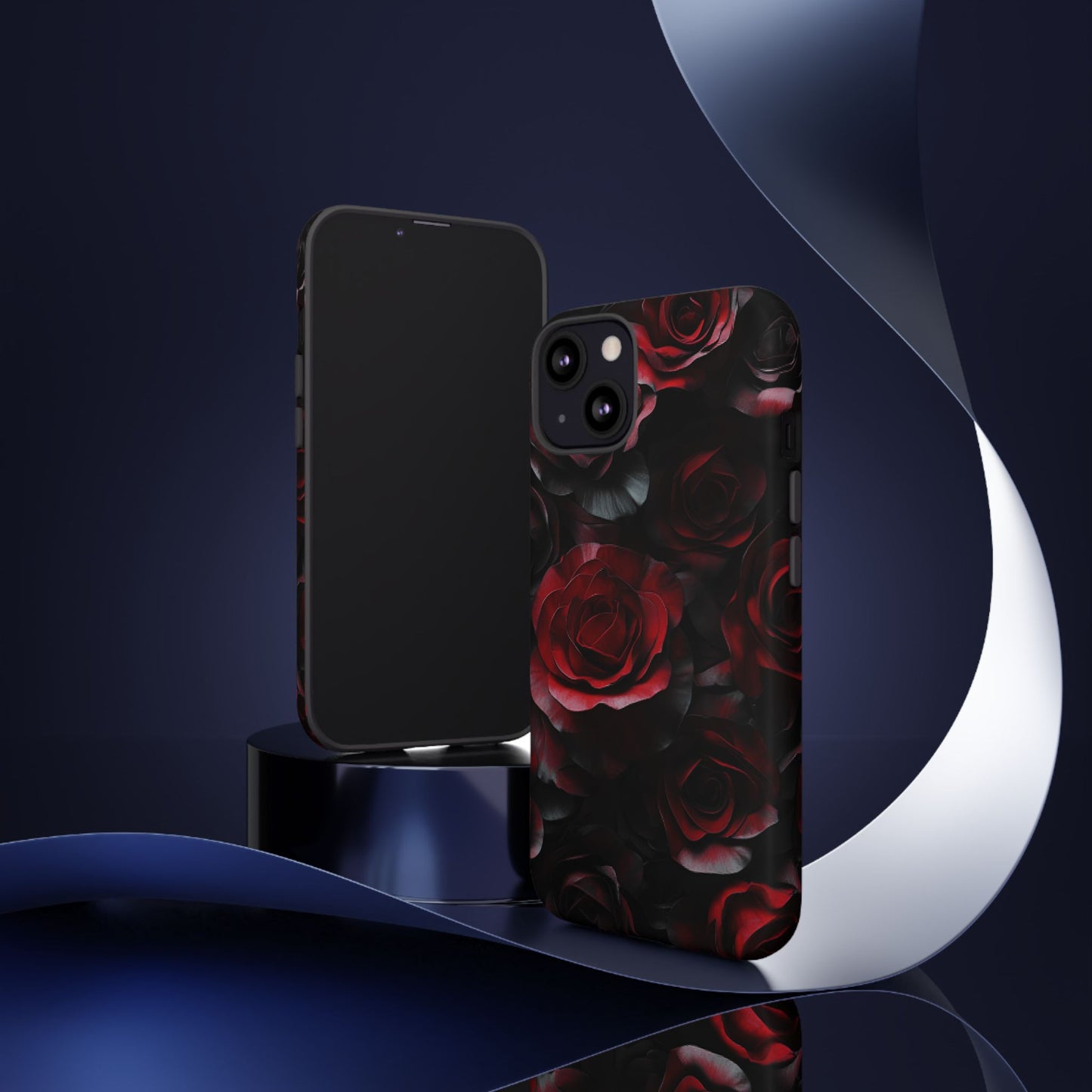 Dark Rose Flower Phone Case - Gothic Floral Phone Cases - iPhone 16 15 14 13 12 11, Samsung Galaxy & Google Pixel Phone Covers