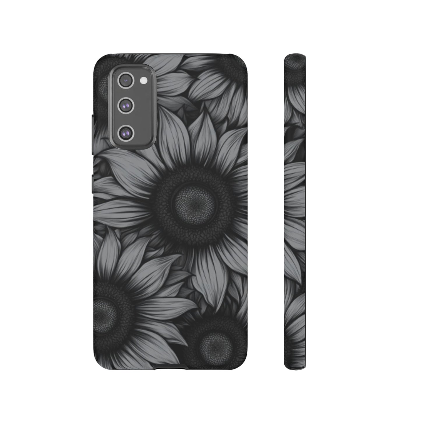 Sunflower Phone Case - Dark Gothic Floral Phone Cases - Phone 16 15 14 13 12 11, Samsung Galaxy & Google Pixel Phone Covers