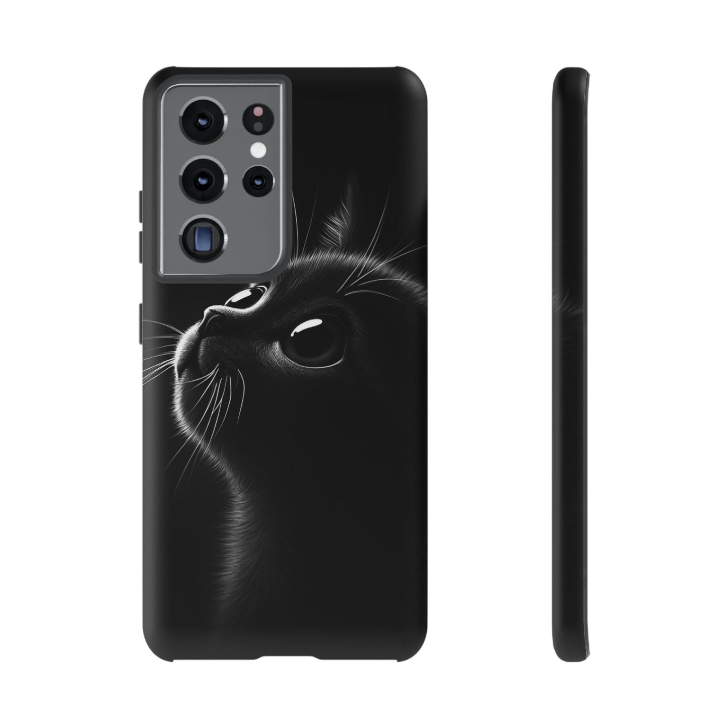 Cute Black Cat Phone Case - Cat Lover Phone Cases for iPhone 16 15 14 13 12 11, Samsung Galaxy & Google Pixel