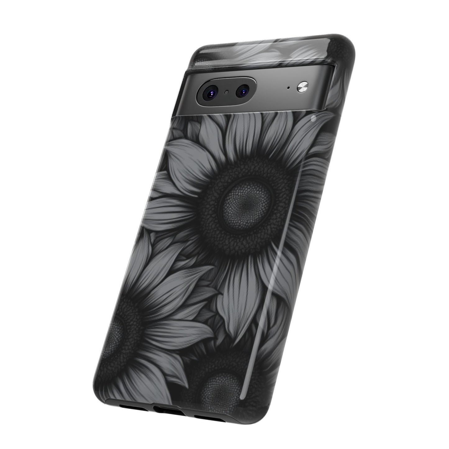 Sunflower Phone Case - Dark Gothic Floral Phone Cases - Phone 16 15 14 13 12 11, Samsung Galaxy & Google Pixel Phone Covers