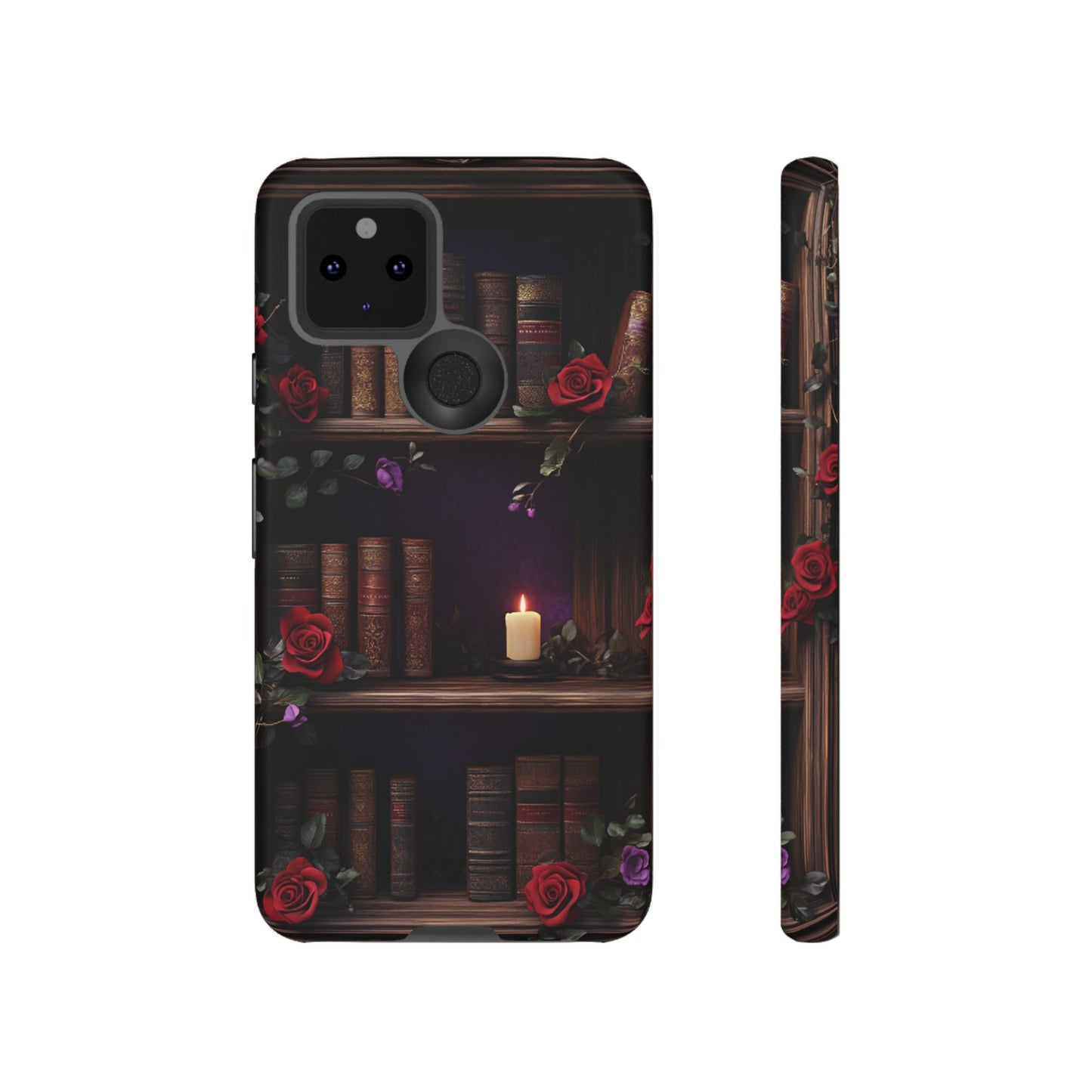 Vintage Books Phone Case - Goth Dark Academia Library Phone Cases for iPhone 16 15 14 13 12 11, Samsung Galaxy & Google Pixel