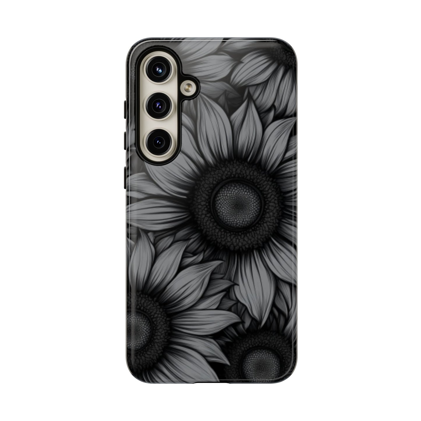 Sunflower Phone Case - Dark Gothic Floral Phone Cases for Phone 16 15 14 13 12 11, Samsung Galaxy & Google Pixel