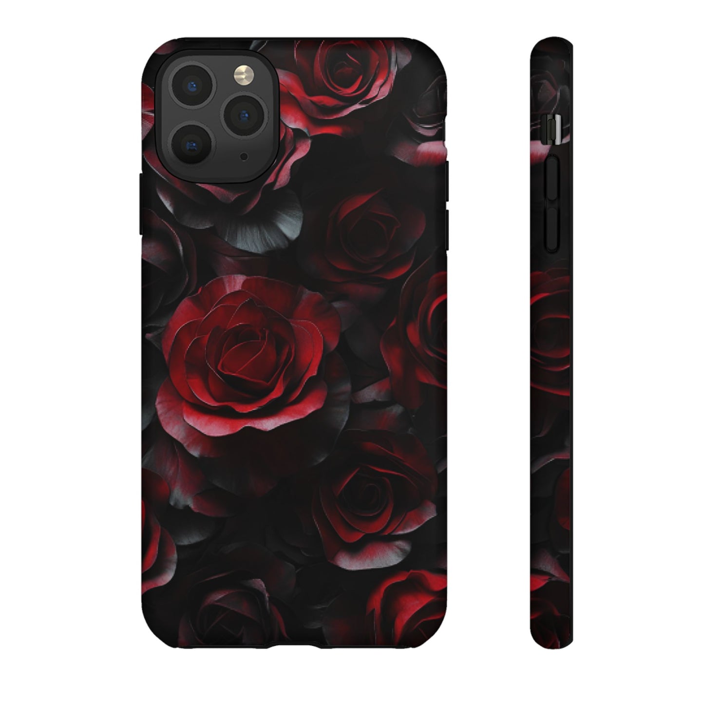 Dark Rose Flower Phone Case - Gothic Floral Phone Cases - iPhone 16 15 14 13 12 11, Samsung Galaxy & Google Pixel Phone Covers