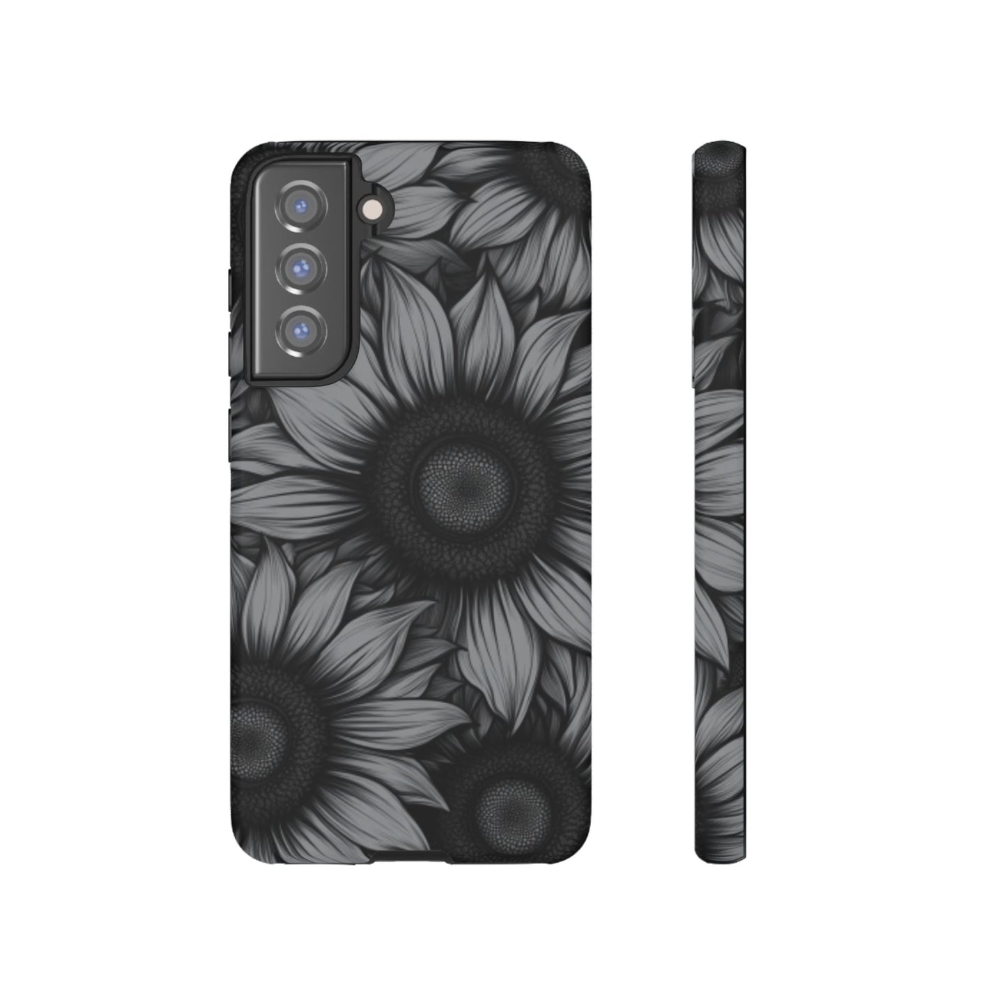 Sunflower Phone Case - Dark Gothic Floral Phone Cases - Phone 16 15 14 13 12 11, Samsung Galaxy & Google Pixel Phone Covers