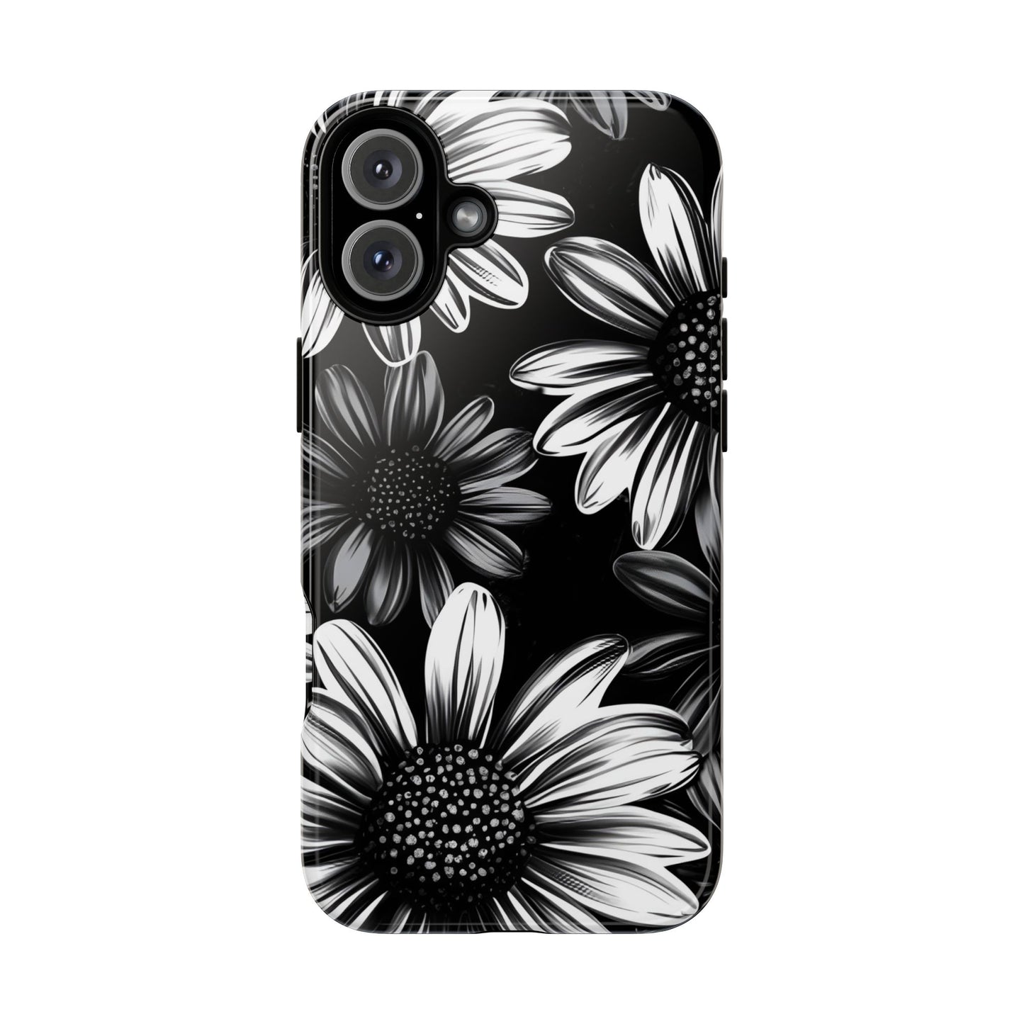 Daisy Phone Case - Dark Gothic Flower Phone Cases for iPhone 16 15 14 13 12 11, Samsung Galaxy & Google Pixel