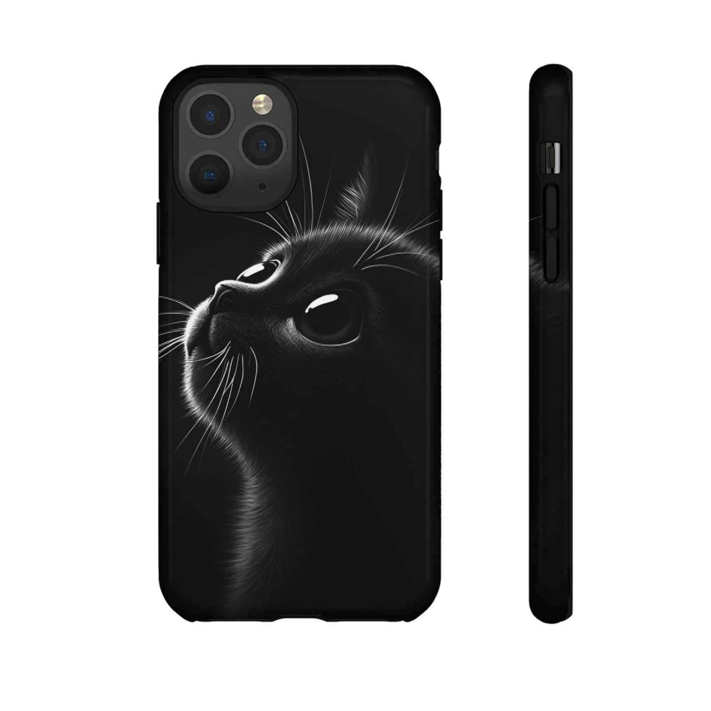 Cute Black Cat Phone Case - Cat Lover Phone Cases - iPhone 16 15 14 13 12 11, Samsung Galaxy & Google Pixel Phone Covers