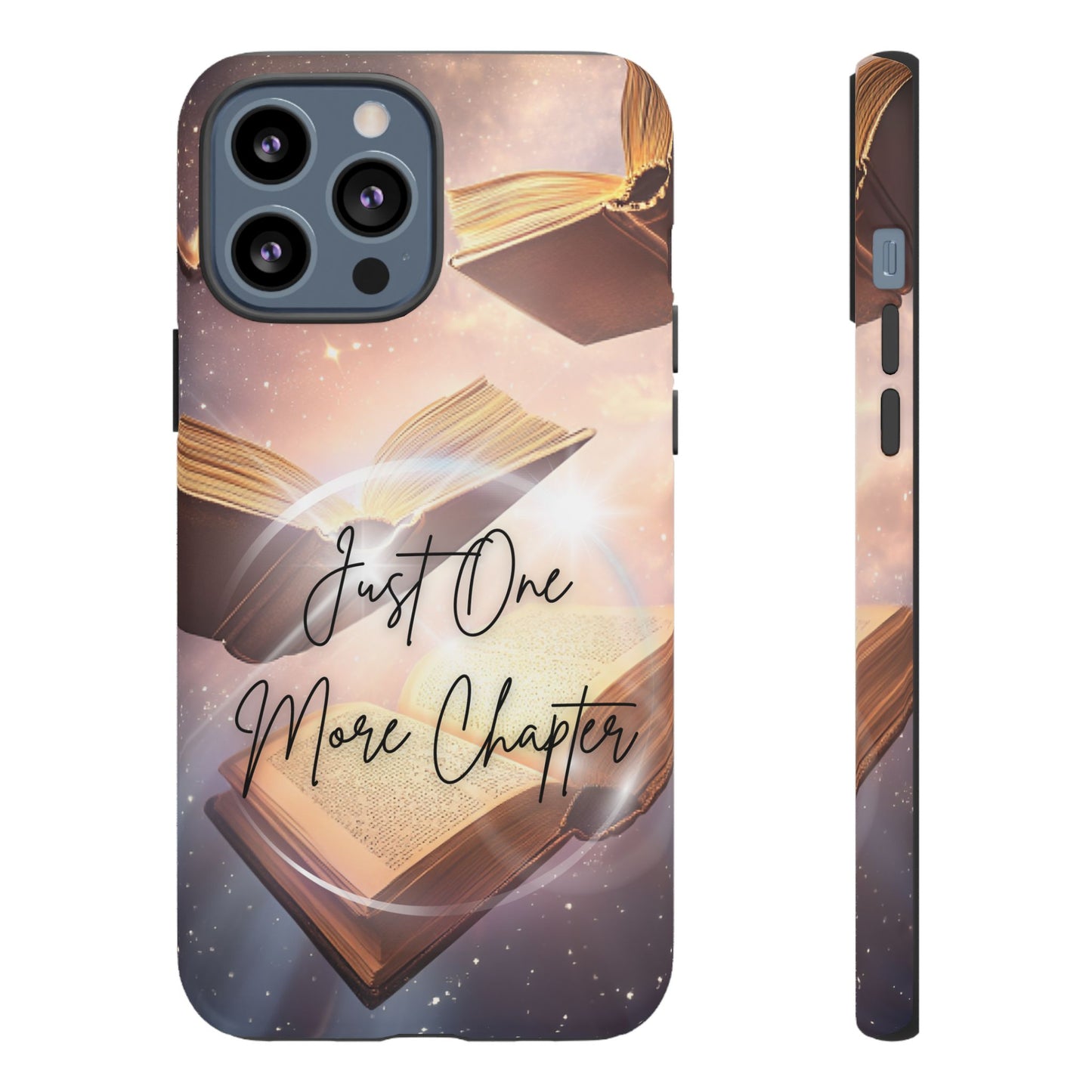 Bookish Phone Case -Just One More Chapter - Magic Vintage Books for iPhone 16 15 14 13 12 11, Samsung Galaxy & Google Pixel