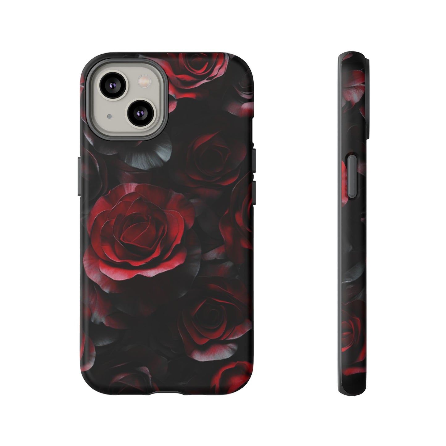 Dark Rose Flower Phone Case - Gothic Floral Phone Cases for iPhone 16 15 14 13 12 11, Samsung Galaxy & Google Pixel