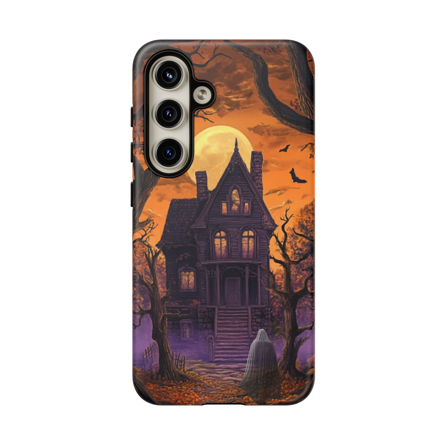 Halloween Haunted Mansion and Ghost Phone Case - Spooky Season Phone Cases - iPhone 16 15 14 13 12 11, Samsung Galaxy & Google Pixel Phone Covers