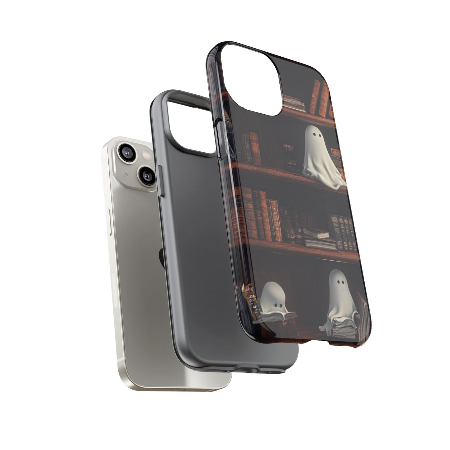 Bookish Ghost Phone Case - iPhone 16 15 14 13 12 11, Samsung Galaxy & Google Pixel Phone Covers