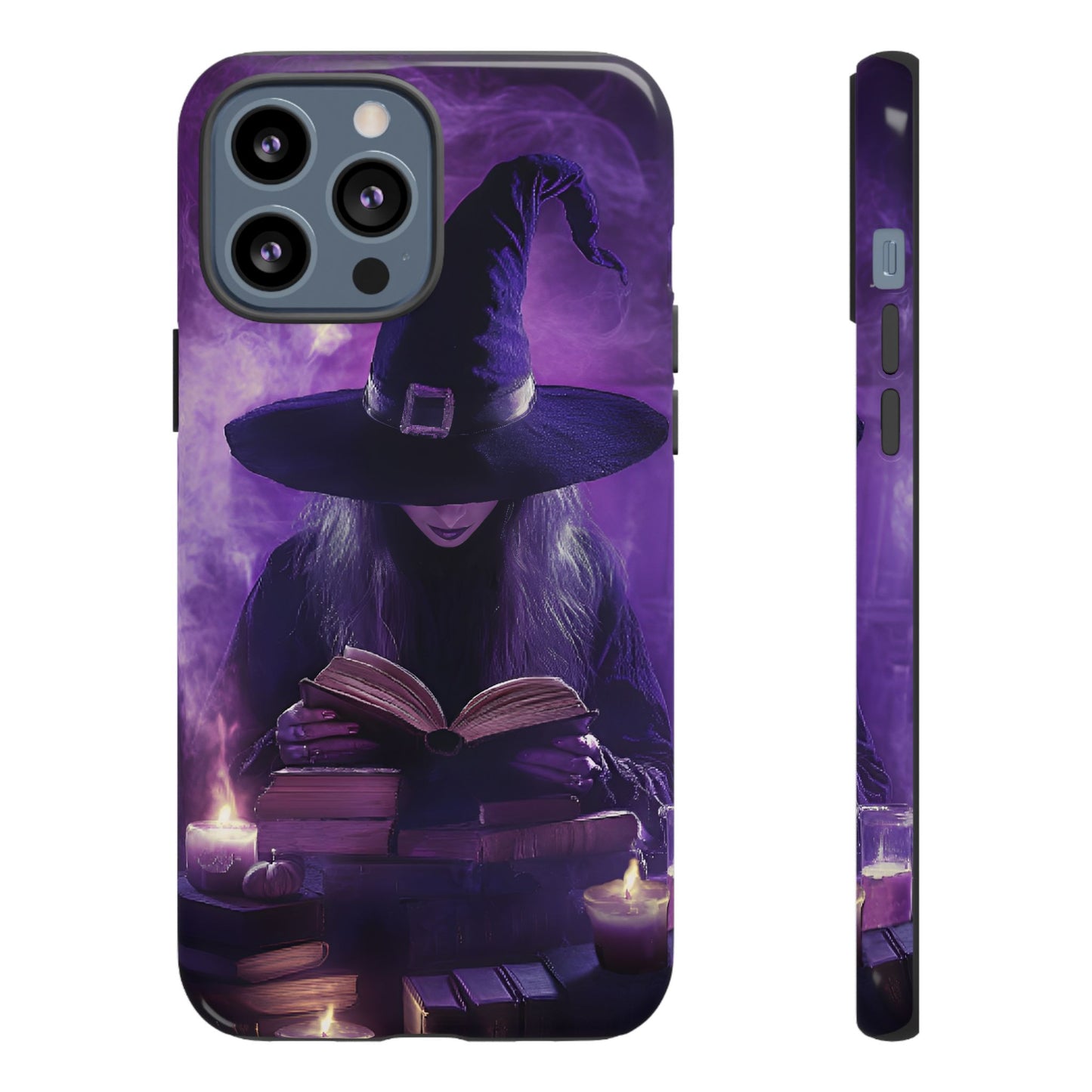 Witch Reading Book Phone Case - Witchy  Halloween Phone Cases for iPhone 16 15 14 13 12 11, Samsung Galaxy & Google Pixel