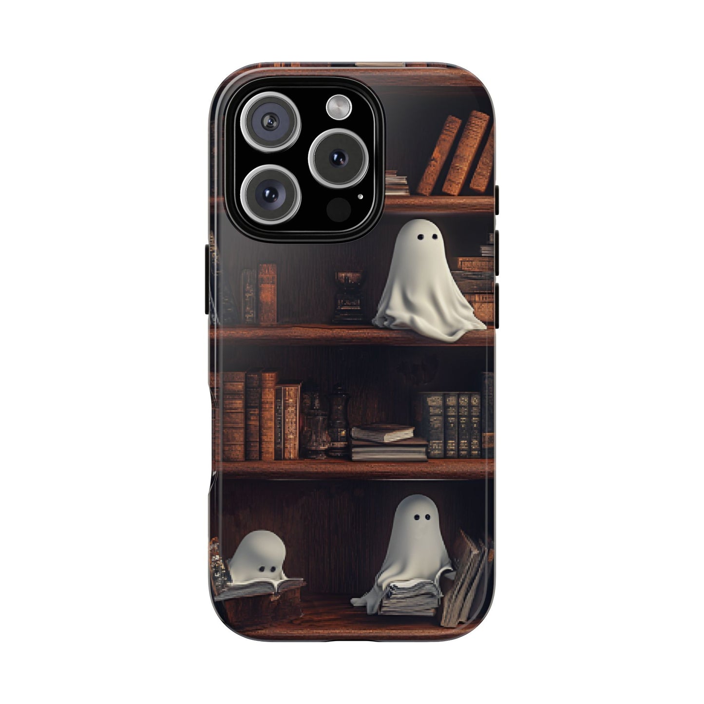 Bookish Ghost Phone Case for iPhone 16 15 14 13 12 11, Samsung Galaxy & Google Pixel