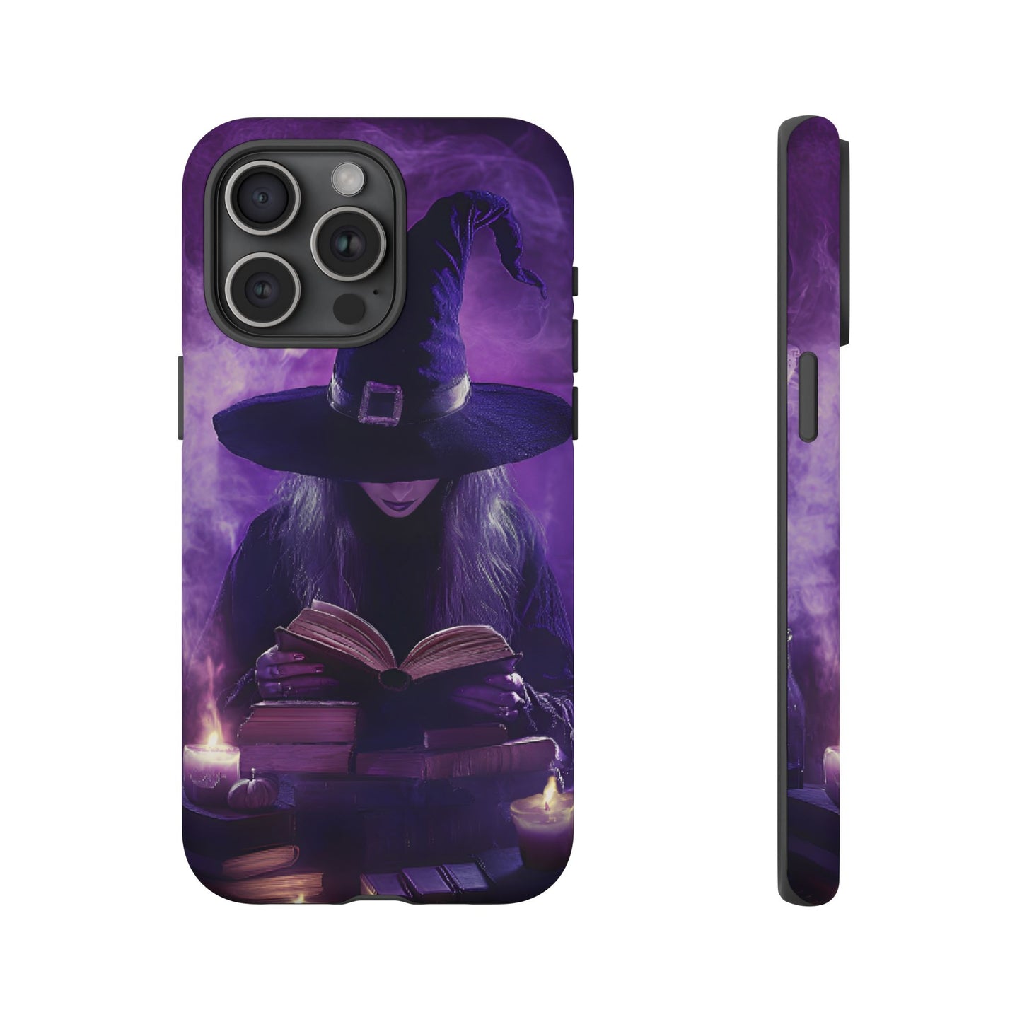 Witch Reading Book Phone Case - Witchy  Halloween Phone Cases for iPhone 16 15 14 13 12 11, Samsung Galaxy & Google Pixel