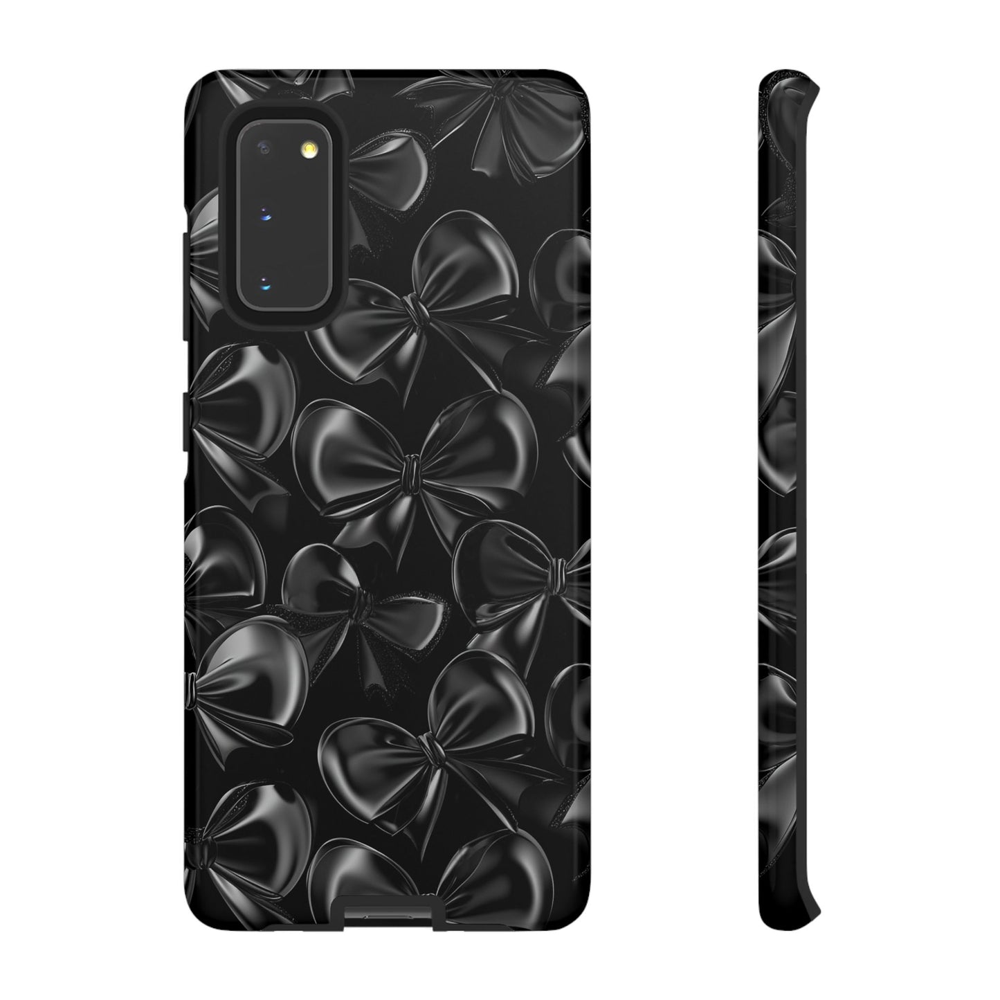 Black Bow Phone Case - Gothic Dark Coquette Phone Cover for iPhone 16 15 14 13 12 11, Samsung Galaxy & Google Pixel