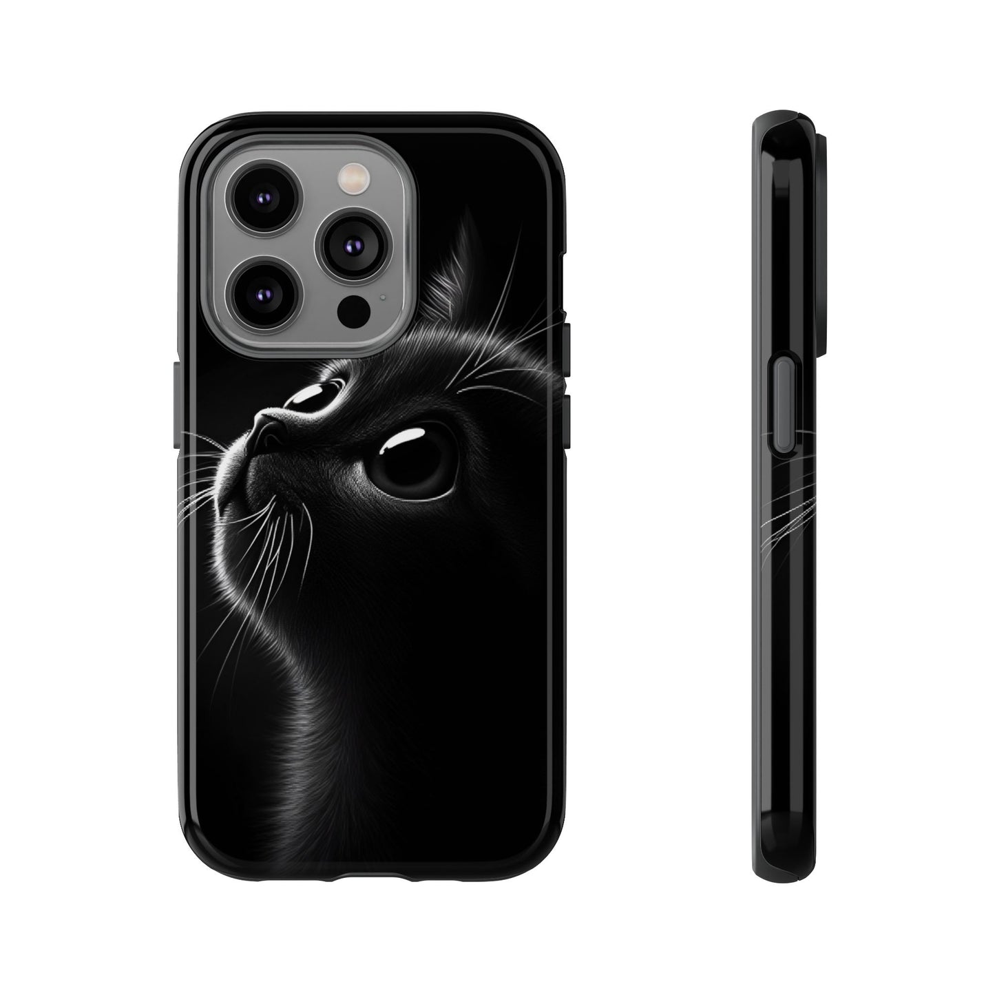 Cute Black Cat Phone Case - Cat Lover Phone Cases - iPhone 16 15 14 13 12 11, Samsung Galaxy & Google Pixel Phone Covers