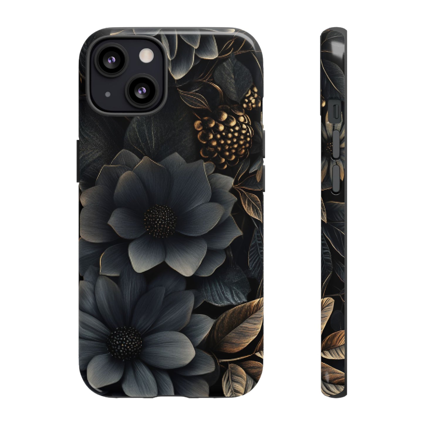 Dark Flower Phone Case - iPhone 16 15 14 13 12 11, Samsung Galaxy & Google Pixel Phone Covers