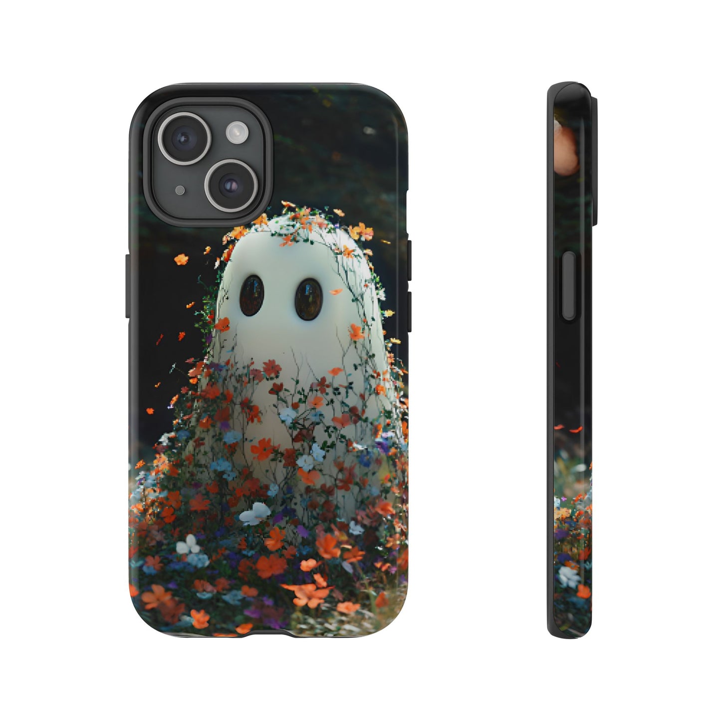 Floral Ghost Phone Case - iPhone 16 15 14 13 12 11, Samsung Galaxy & Google Pixel Phone Covers