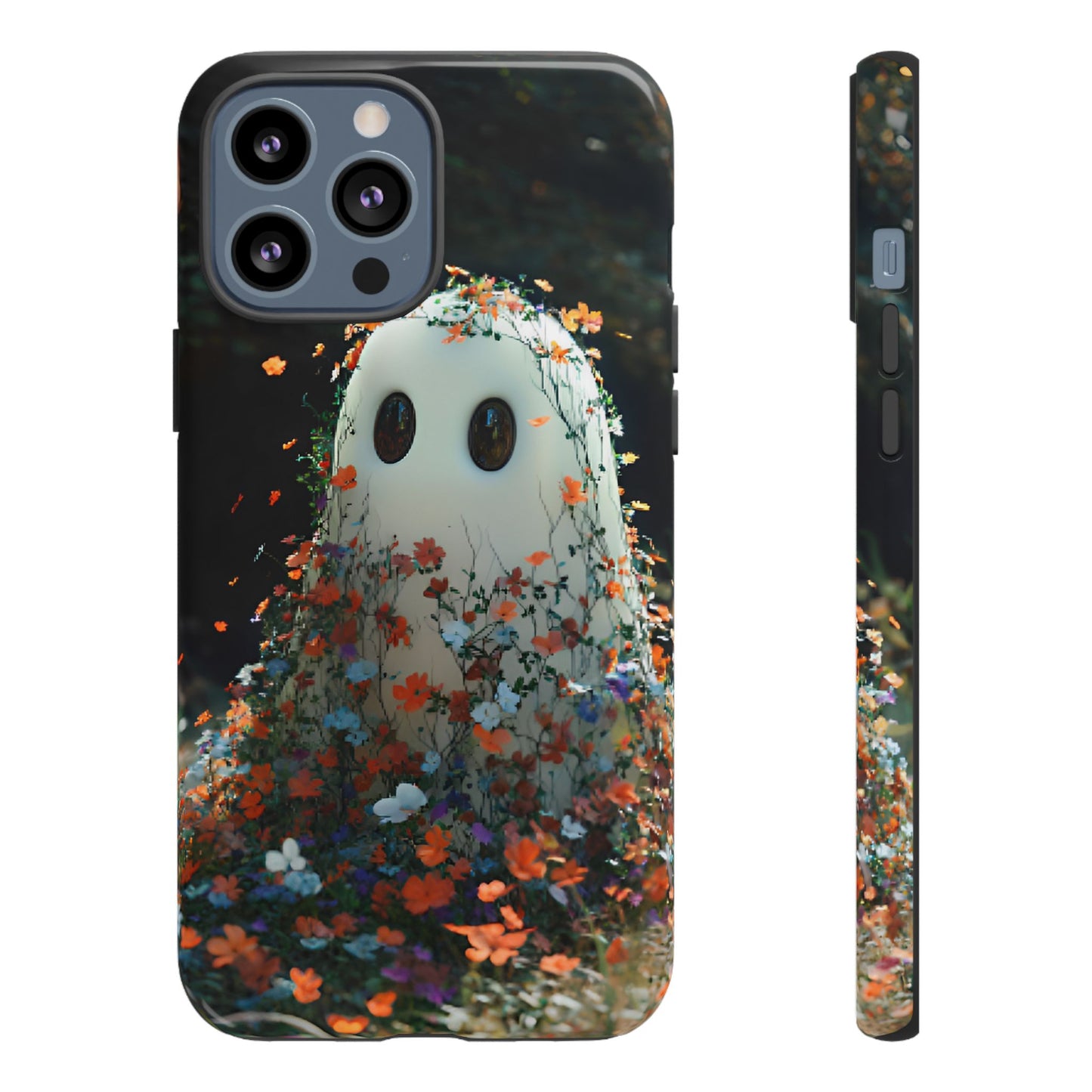 Floral Ghost Phone Case - iPhone 16 15 14 13 12 11, Samsung Galaxy & Google Pixel Phone Covers