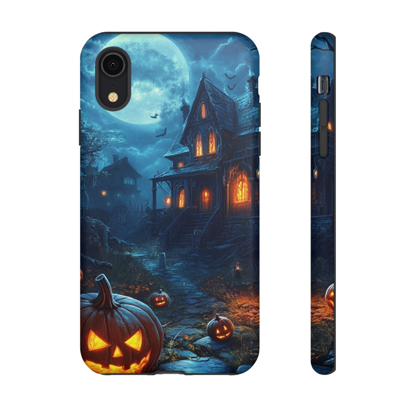 Halloween Haunted House Phone Case - Spooky & Scary Phone Cases - iPhone 16 15 14 13 12 11, Samsung Galaxy & Google Pixel Phone Covers - Boo and Bewear