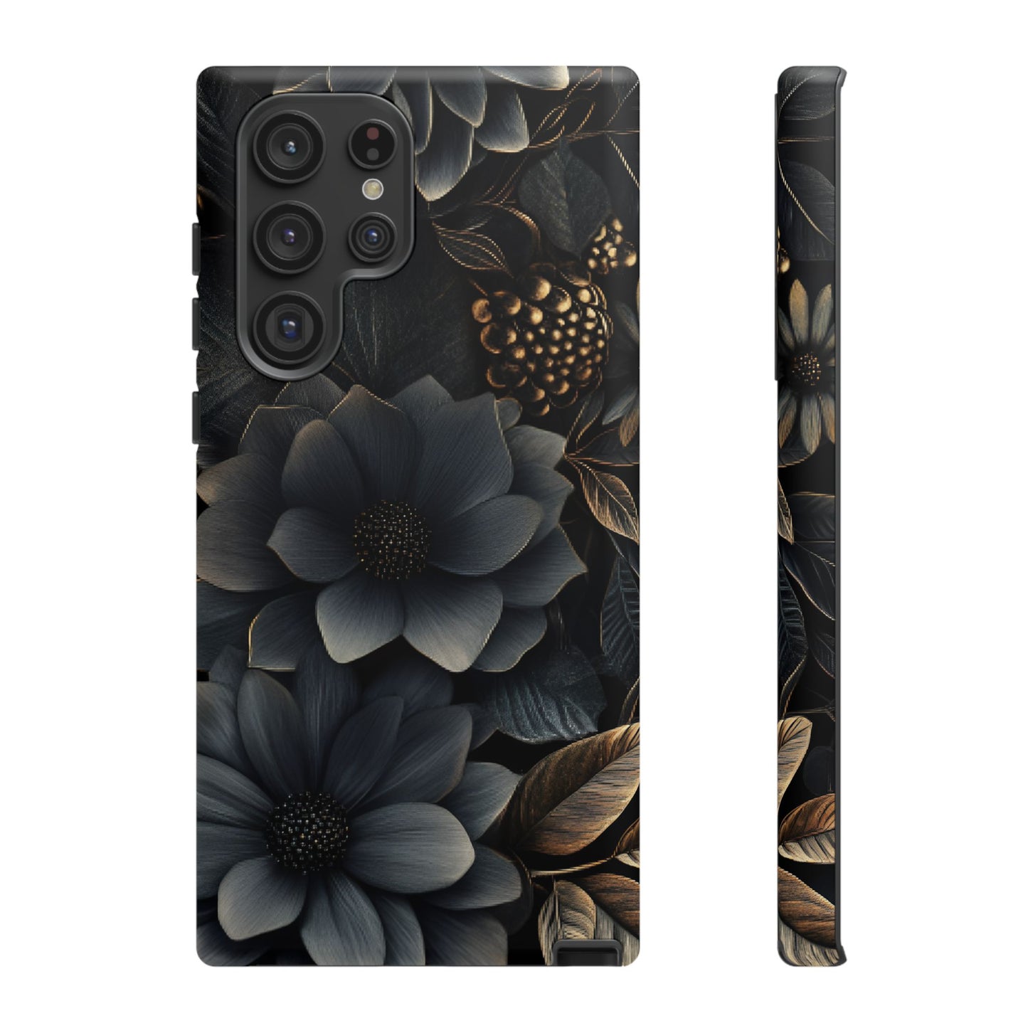 Dark Flower Phone Case - iPhone 16 15 14 13 12 11, Samsung Galaxy & Google Pixel Phone Covers