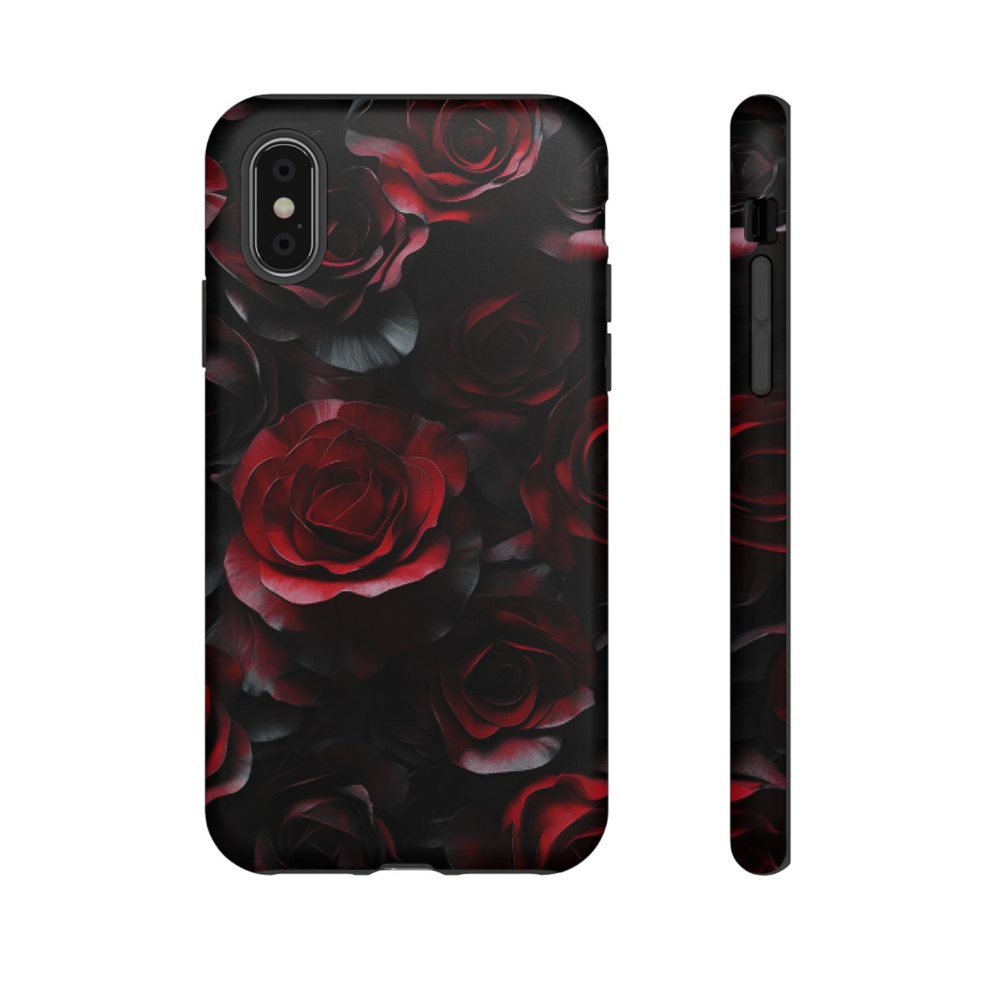 Dark Rose Flower Phone Case - Gothic Floral Phone Cases - iPhone 16 15 14 13 12 11, Samsung Galaxy & Google Pixel Phone Covers - Boo and Bewear