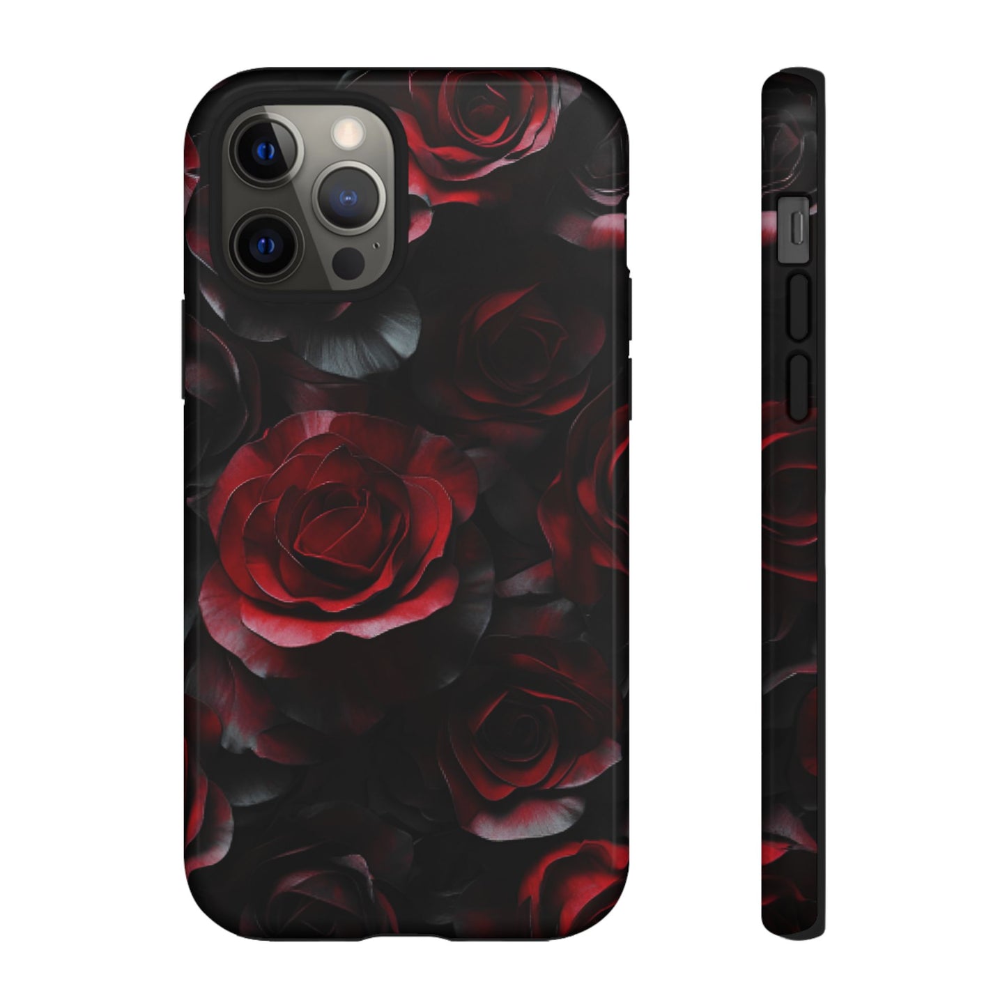 Dark Rose Flower Phone Case - Gothic Floral Phone Cases - iPhone 16 15 14 13 12 11, Samsung Galaxy & Google Pixel Phone Covers