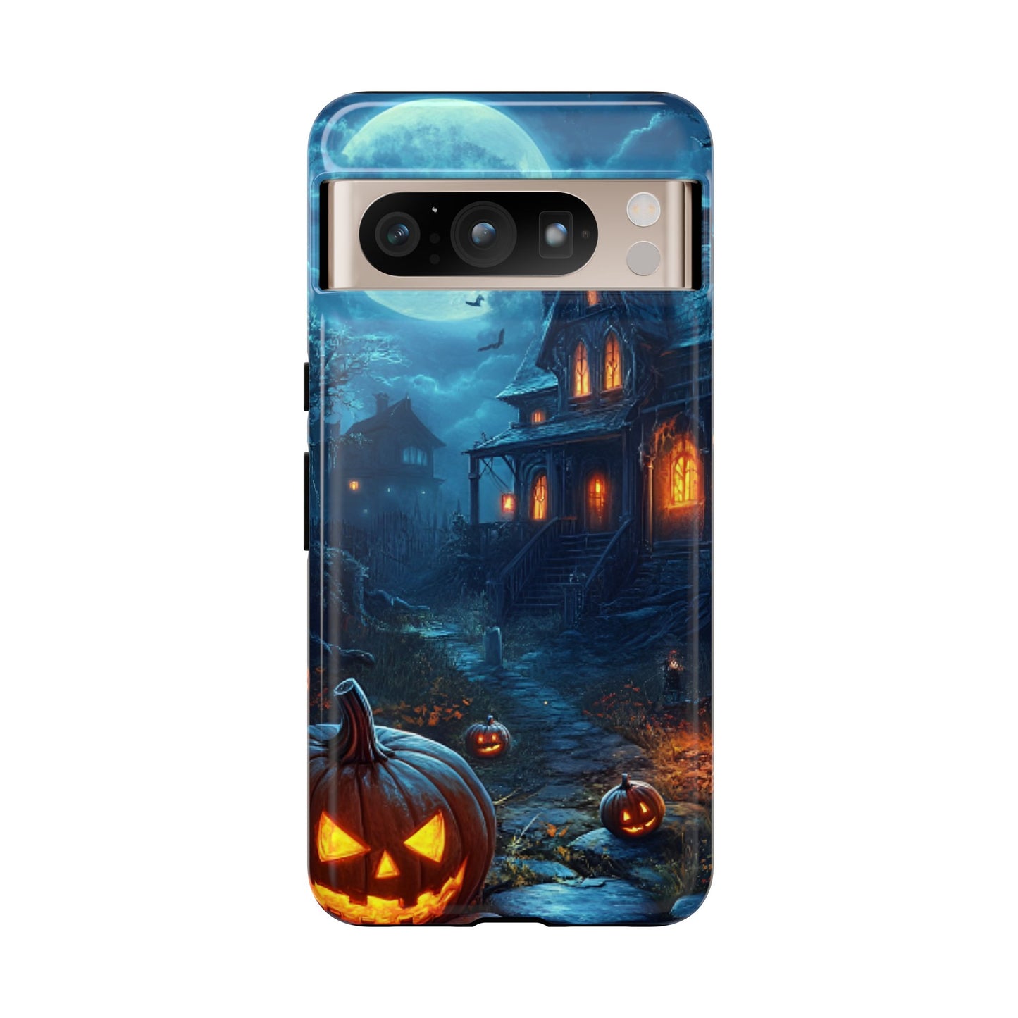 Halloween Haunted  House Phone Case - Spooky & Scary Phone Cases - iPhone 16 15 14 13 12 11, Samsung Galaxy & Google Pixel Phone Covers