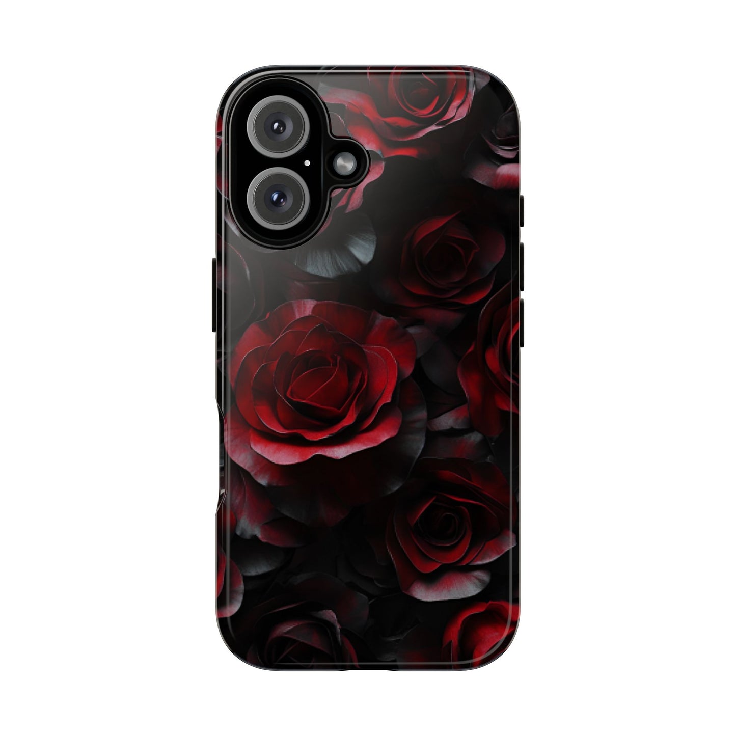 Dark Rose Flower Phone Case - Gothic Floral Phone Cases for iPhone 16 15 14 13 12 11, Samsung Galaxy & Google Pixel