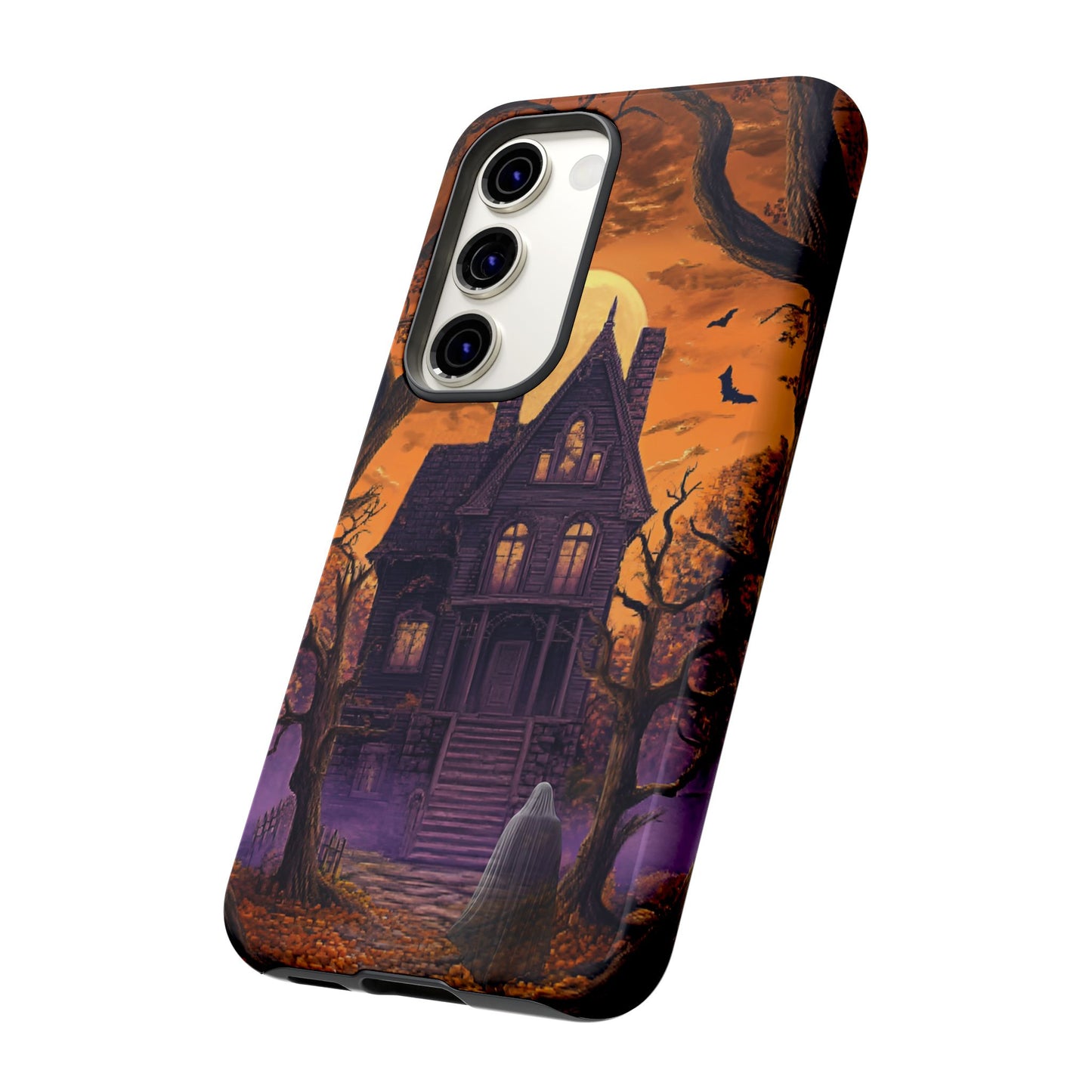 Halloween Haunted Mansion and Ghost Phone Case - Spooky Season Phone Cases - iPhone 16 15 14 13 12 11, Samsung Galaxy & Google Pixel Phone Covers