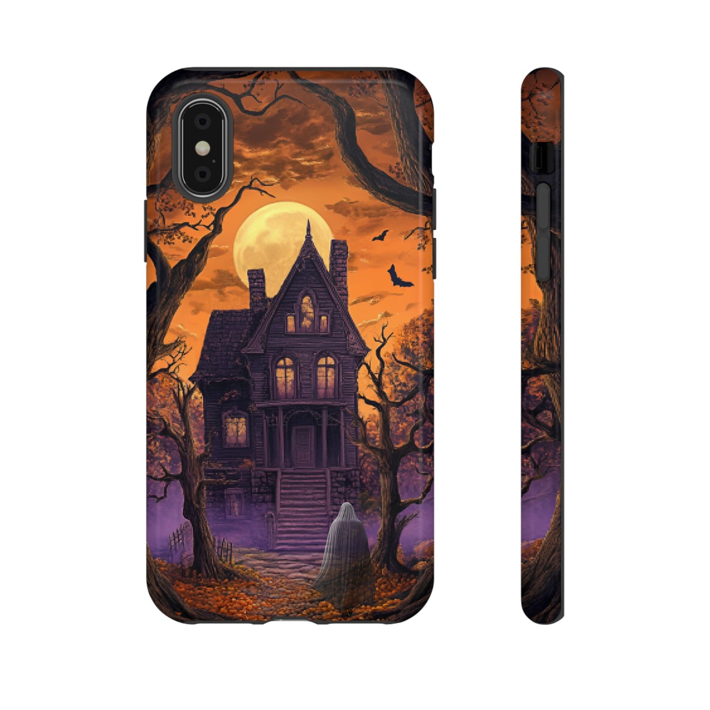 Halloween Haunted Mansion and Ghost Phone Case - Spooky Season Phone Cases - iPhone 16 15 14 13 12 11, Samsung Galaxy & Google Pixel Phone Covers