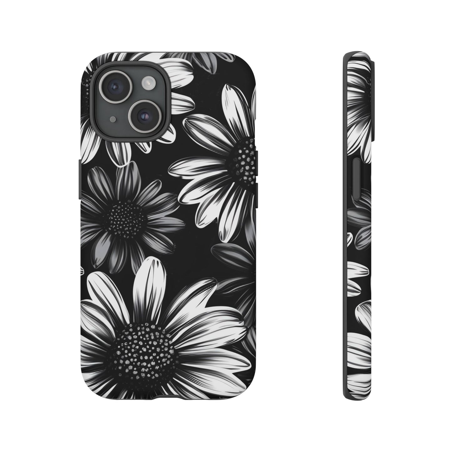 Daisy Phone Case - Dark Gothic Flower Phone Cases for iPhone 16 15 14 13 12 11, Samsung Galaxy & Google Pixel