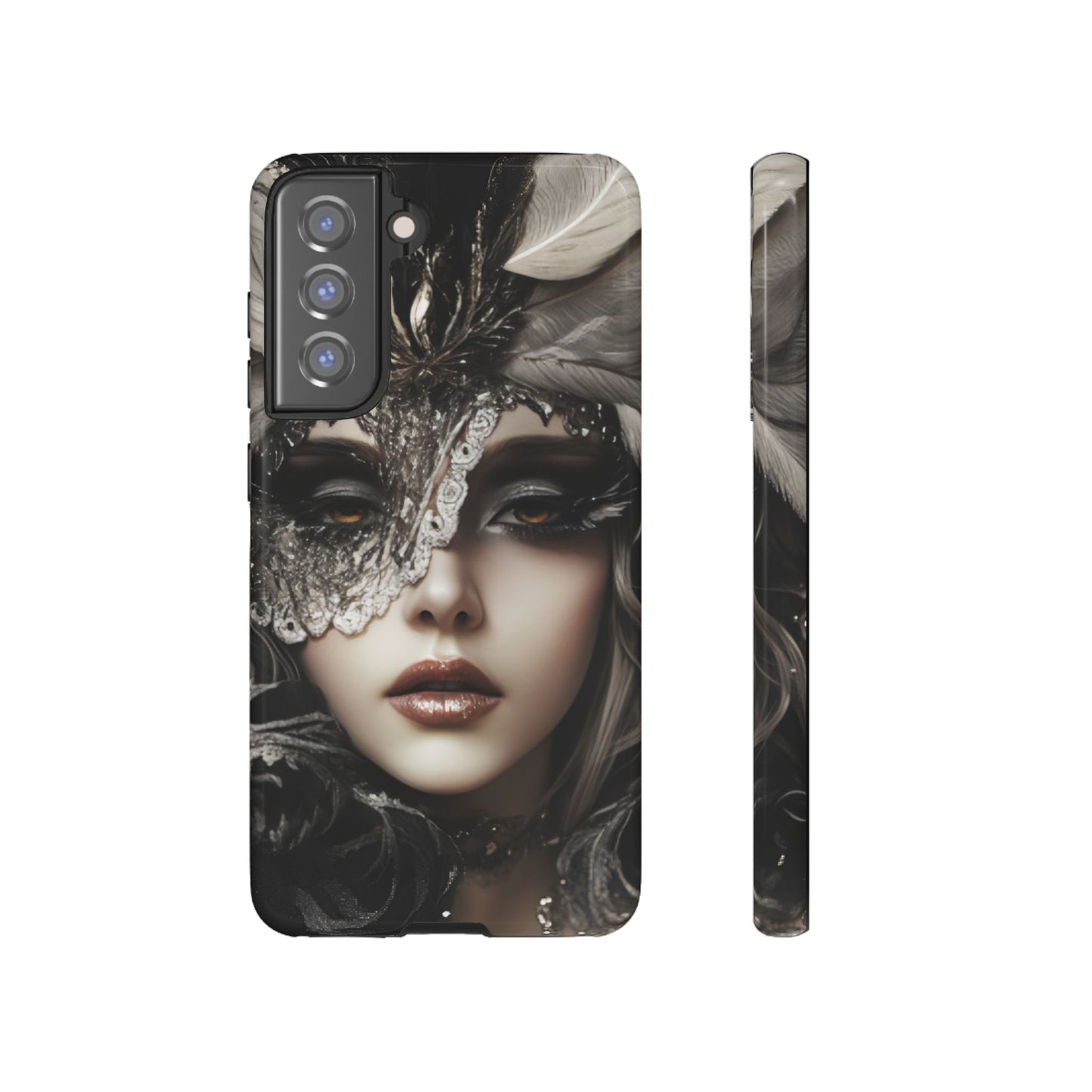 Goth Phone Case with Aesthetic Woman for iPhone 16 15 14 13 12 11, Samsung Galaxy & Google Pixel