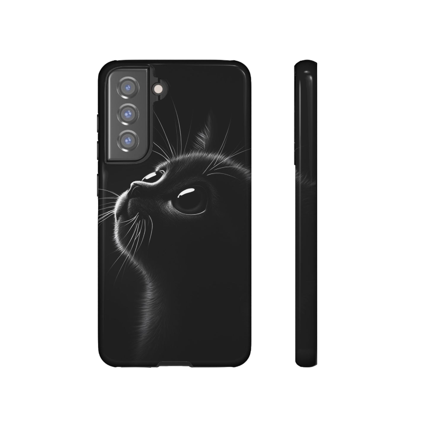 Cute Black Cat Phone Case - Cat Lover Phone Cases for iPhone 16 15 14 13 12 11, Samsung Galaxy & Google Pixel