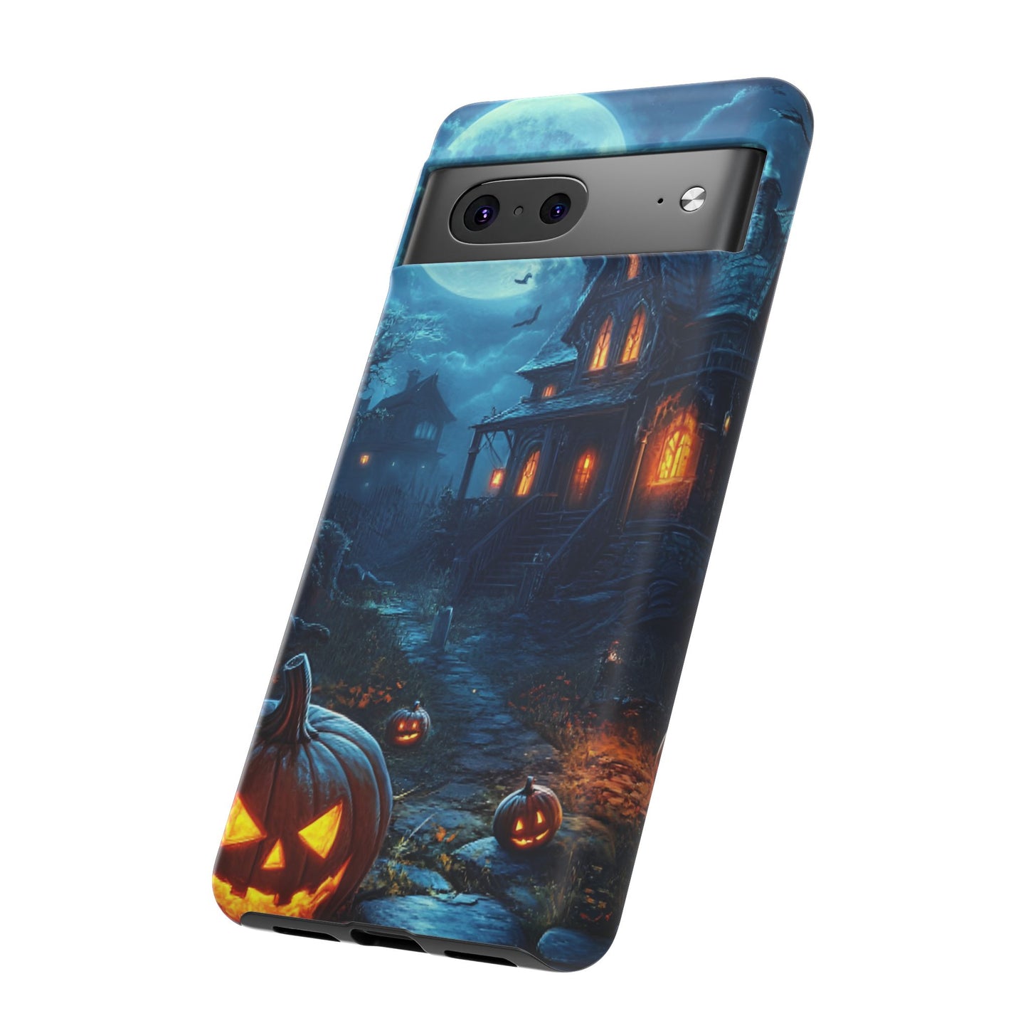 Halloween Haunted  House Phone Case - Spooky & Scary Phone Cases - iPhone 16 15 14 13 12 11, Samsung Galaxy & Google Pixel Phone Covers