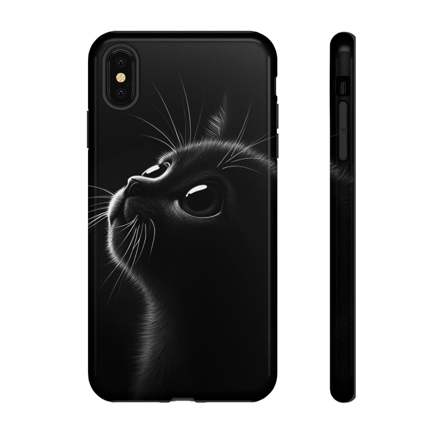 Cute Black Cat Phone Case - Cat Lover Phone Cases - iPhone 16 15 14 13 12 11, Samsung Galaxy & Google Pixel Phone Covers