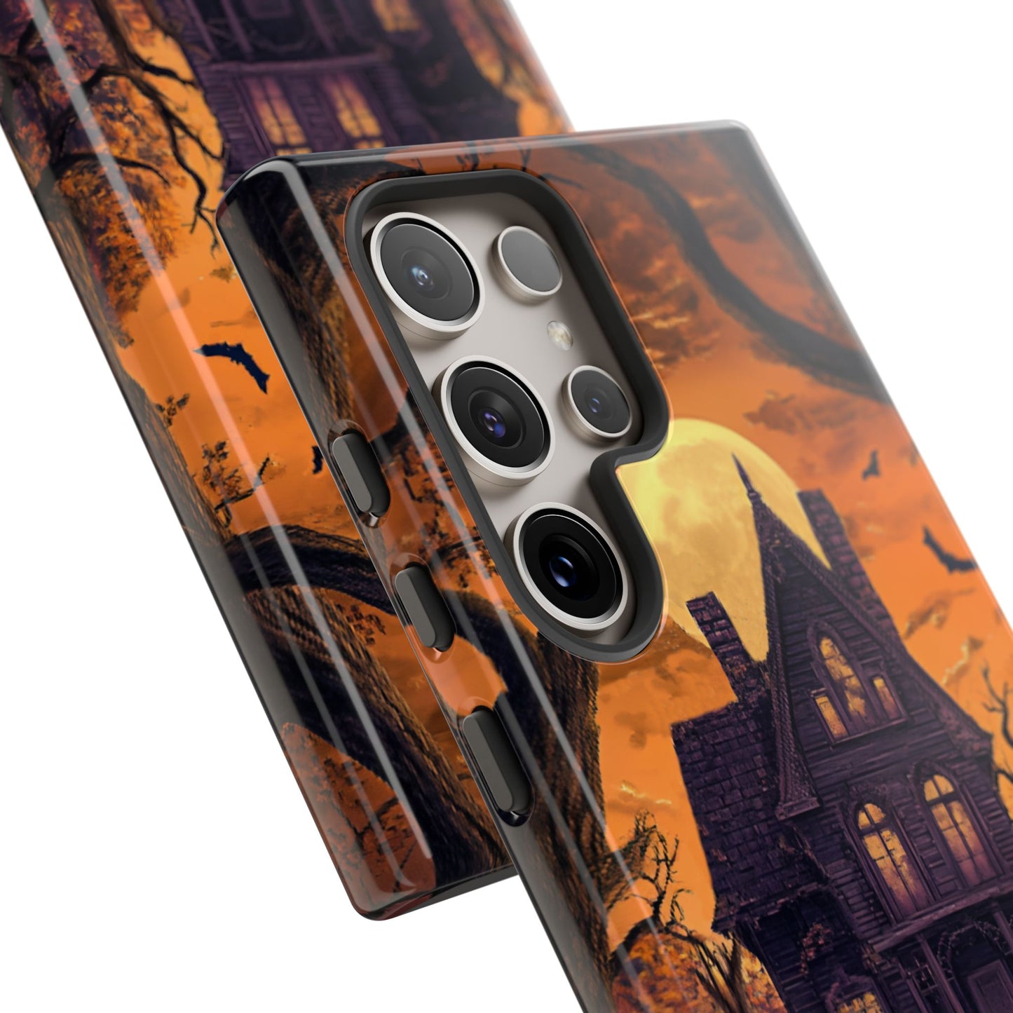 Halloween Haunted Mansion and Ghost Phone Case - Spooky Season Phone Cases - iPhone 16 15 14 13 12 11, Samsung Galaxy & Google Pixel Phone Covers