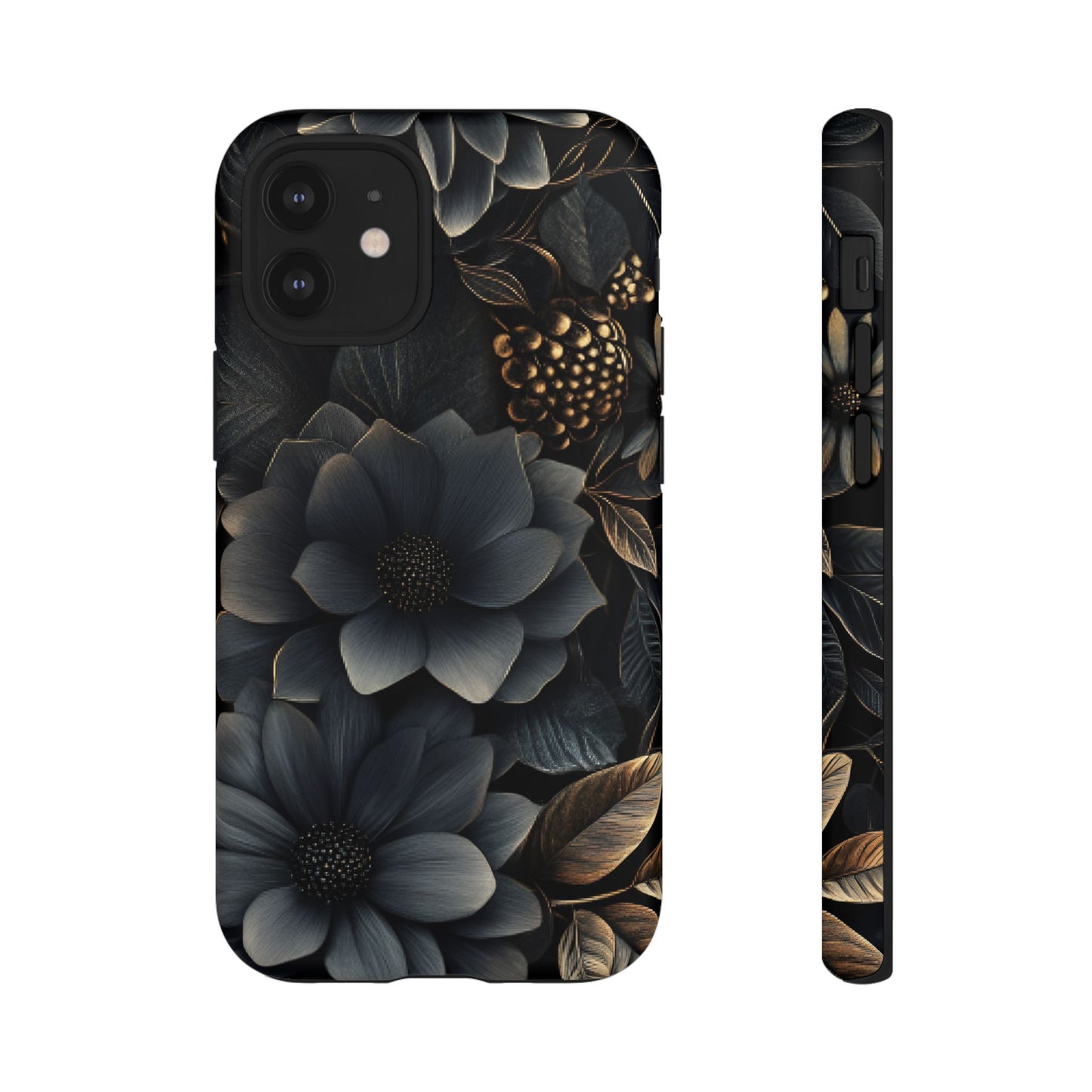 Dark Flower Phone Case - iPhone 16 15 14 13 12 11, Samsung Galaxy & Google Pixel Phone Covers