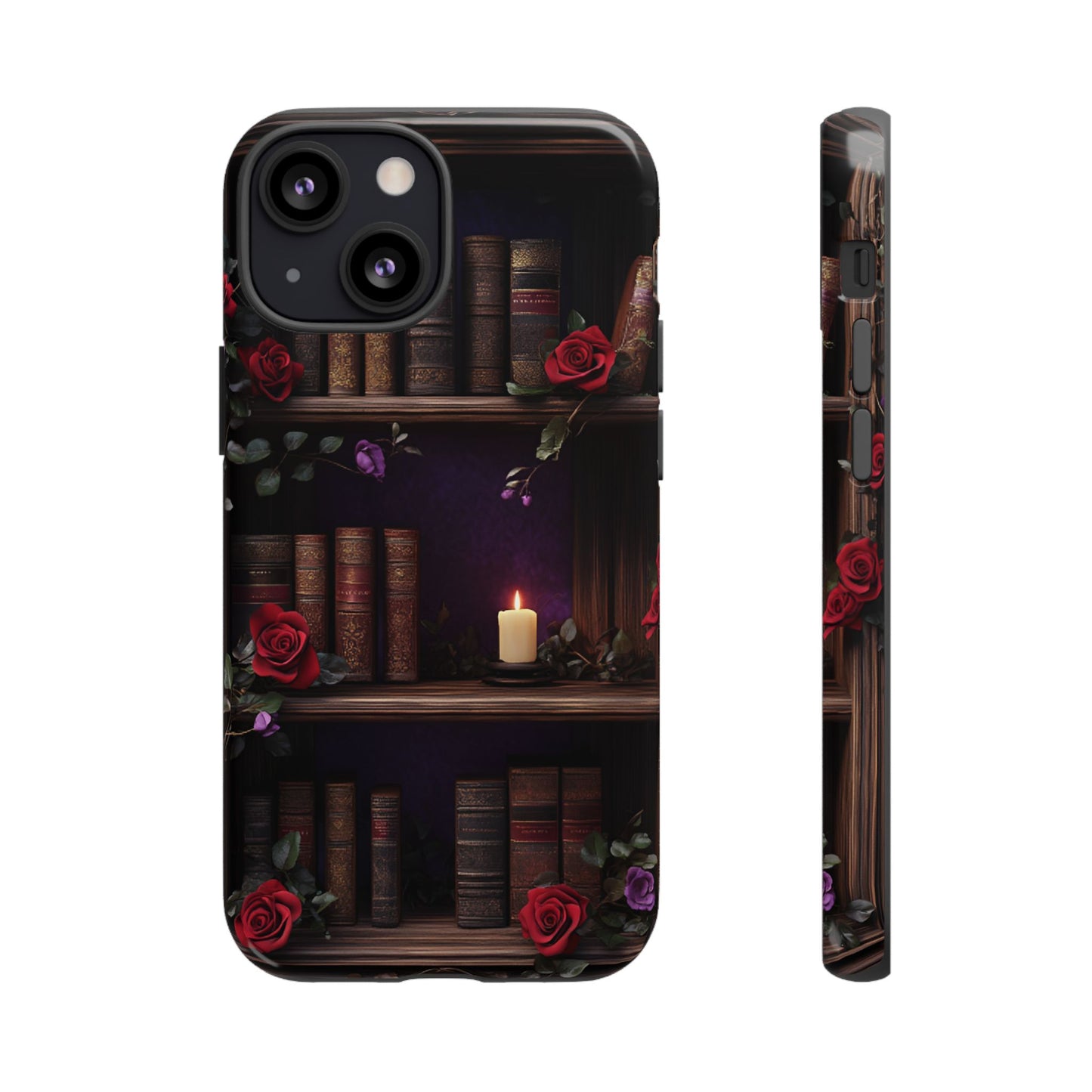 Vintage Books Phone Case - Goth Dark Academia Library Phone Cases for iPhone 16 15 14 13 12 11, Samsung Galaxy & Google Pixel