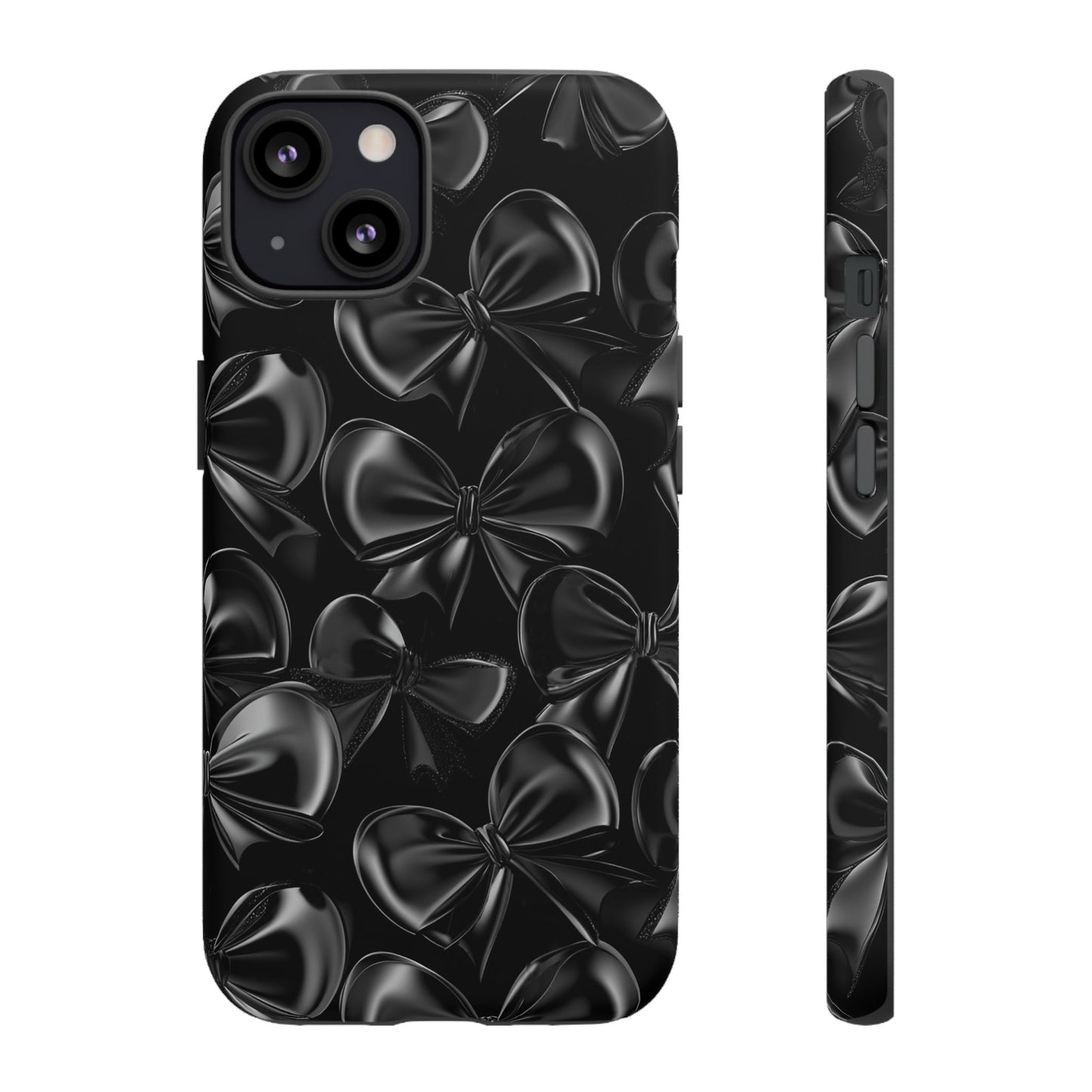 Black Bow Phone Case - Gothic Dark Coquette Phone Cover for iPhone 16 15 14 13 12 11, Samsung Galaxy & Google Pixel