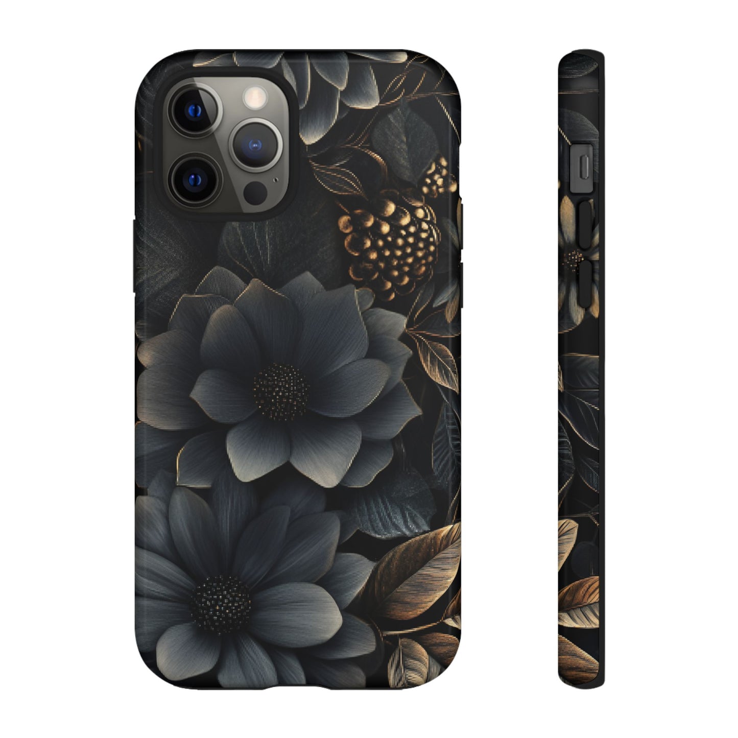 Dark Flower Phone Case - iPhone 16 15 14 13 12 11, Samsung Galaxy & Google Pixel Phone Covers