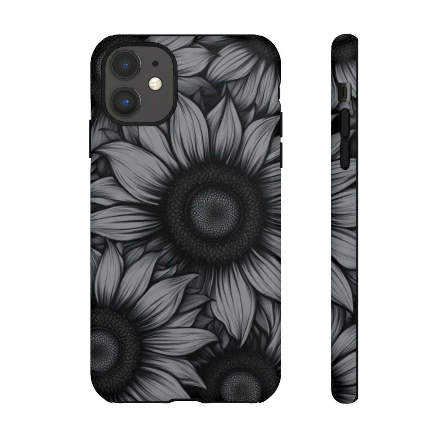 Sunflower Phone Case - Dark Gothic Floral Phone Cases for Phone 16 15 14 13 12 11, Samsung Galaxy & Google Pixel