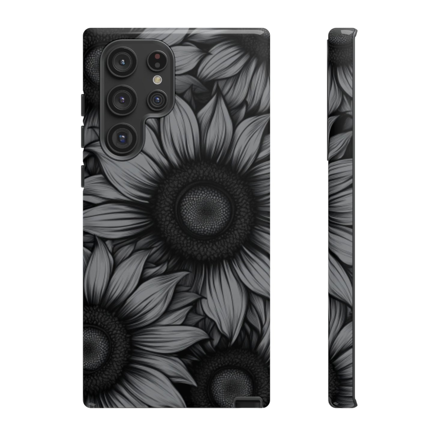 Sunflower Phone Case - Dark Gothic Floral Phone Cases for Phone 16 15 14 13 12 11, Samsung Galaxy & Google Pixel