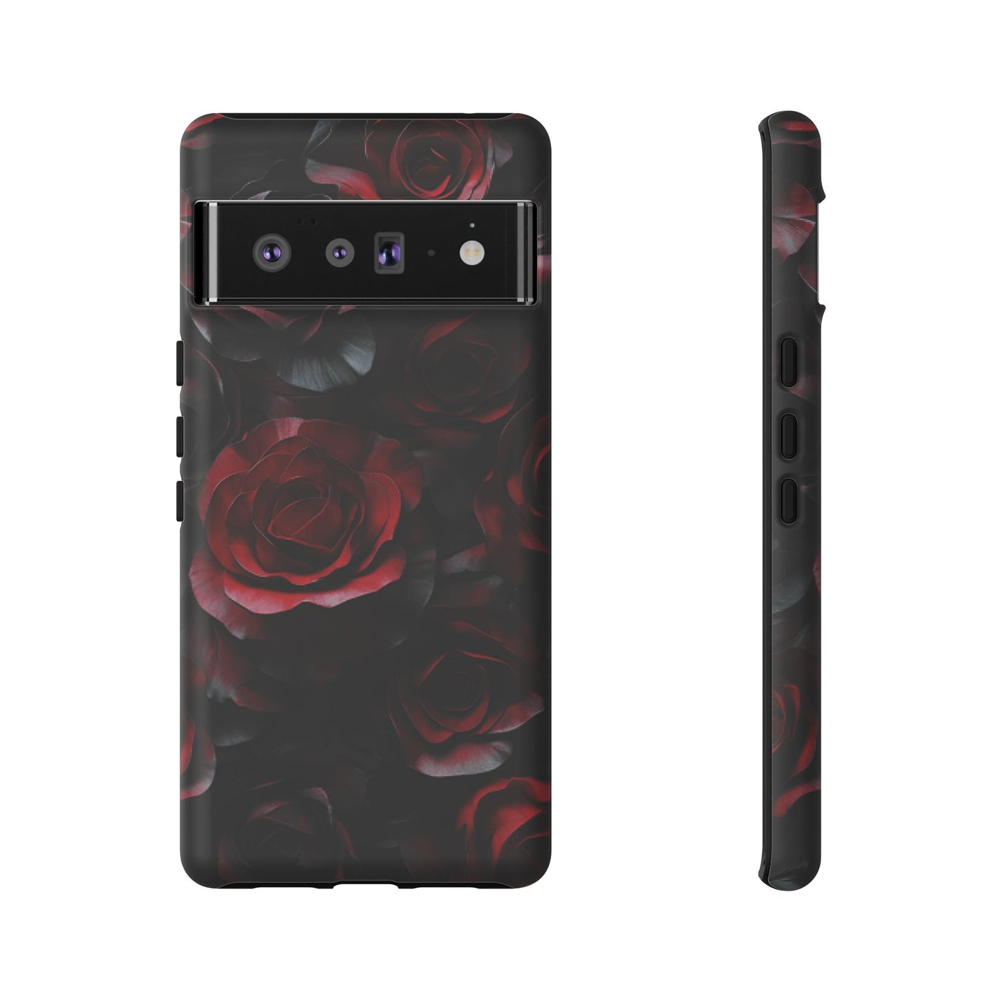 Dark Rose Flower Phone Case - Gothic Floral Phone Cases - iPhone 16 15 14 13 12 11, Samsung Galaxy & Google Pixel Phone Covers