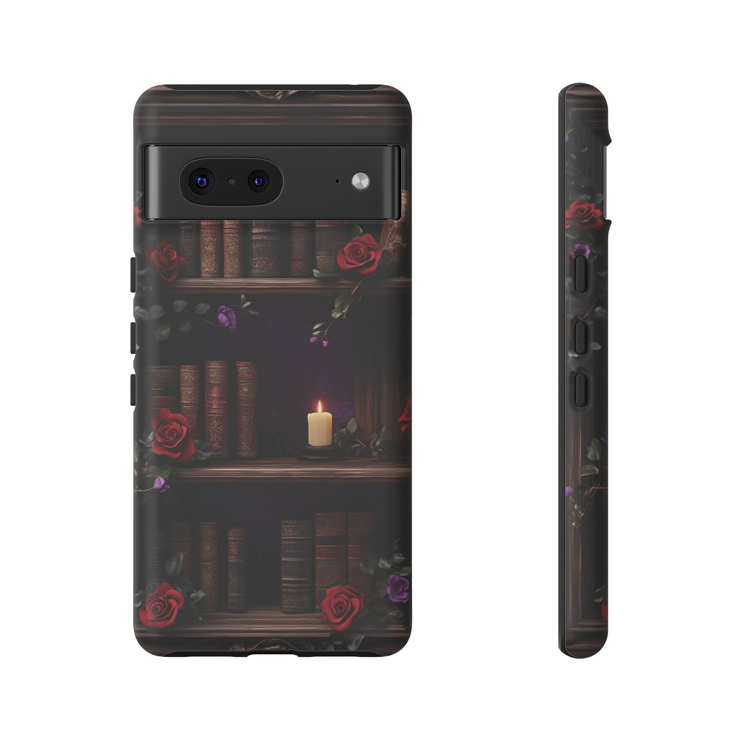 Vintage Books Phone Case - Goth Dark Academia Library Phone Cases for iPhone 16 15 14 13 12 11, Samsung Galaxy & Google Pixel