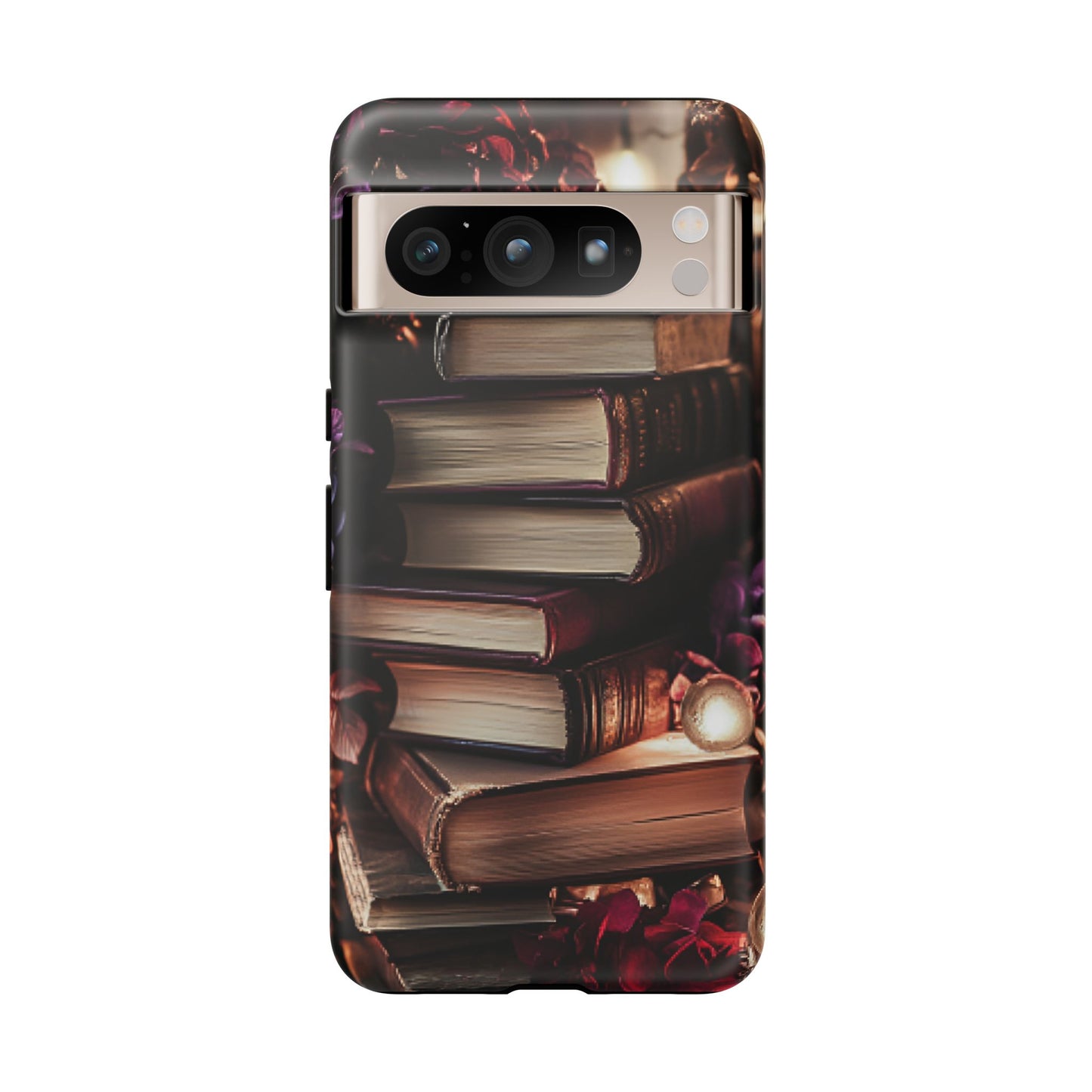 Book Lover Phone Case - Vintage Dark Academia Books - iPhone 16 15 14 13 12 11, Samsung Galaxy & Google Pixel Phone Covers