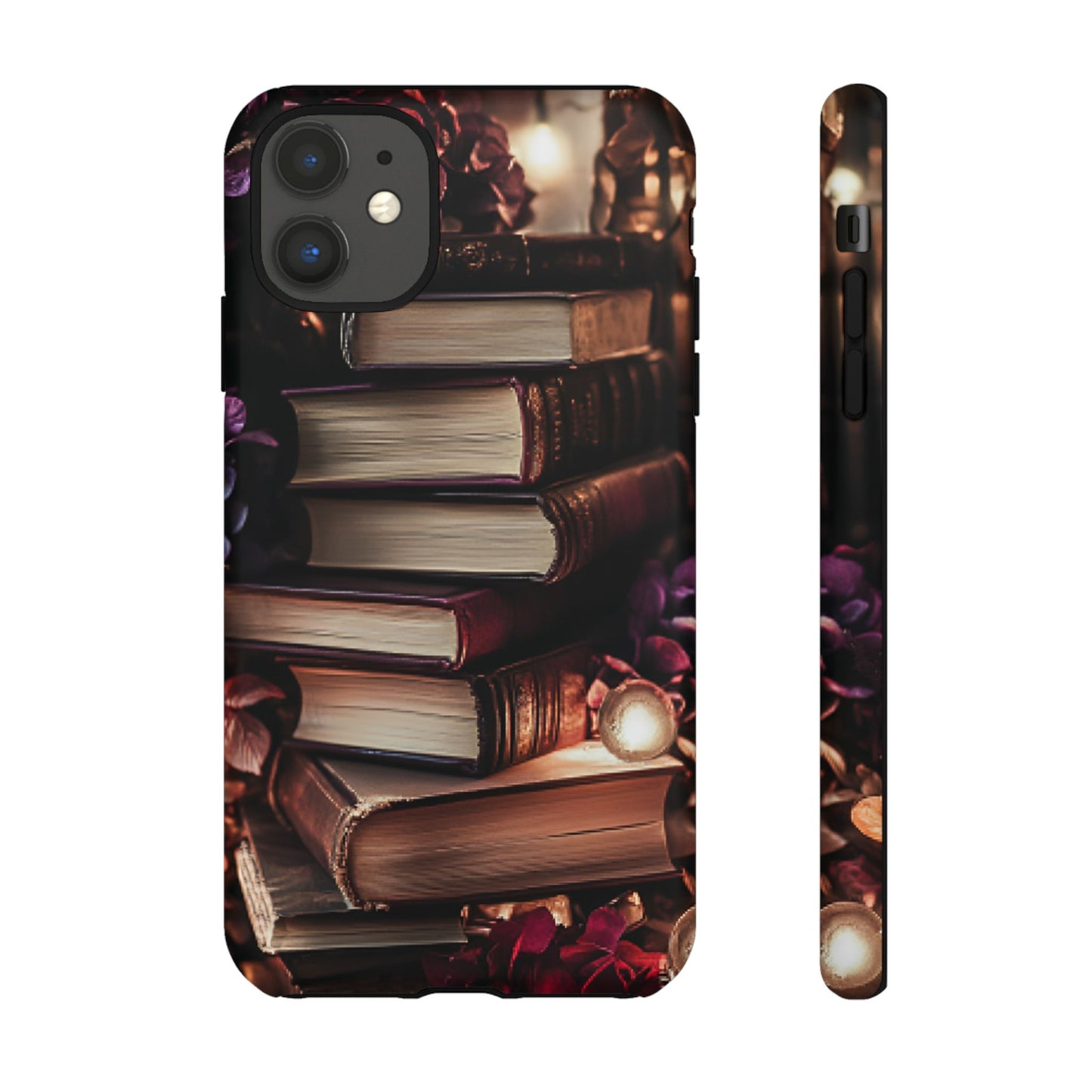 Book Lover Phone Case - Vintage Dark Academia Books - iPhone 16 15 14 13 12 11, Samsung Galaxy & Google Pixel Phone Covers