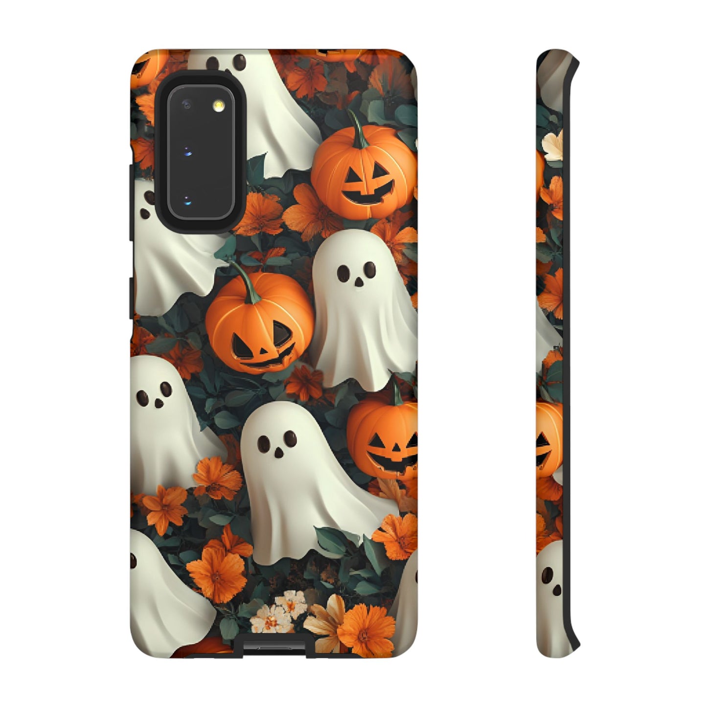 Halloween Ghosts and Pumpkins Phone Case - Spooky and Cute Phone Cases - iPhone 16 15 14 13 12 11, Samsung Galaxy & Google Pixel Phone Covers